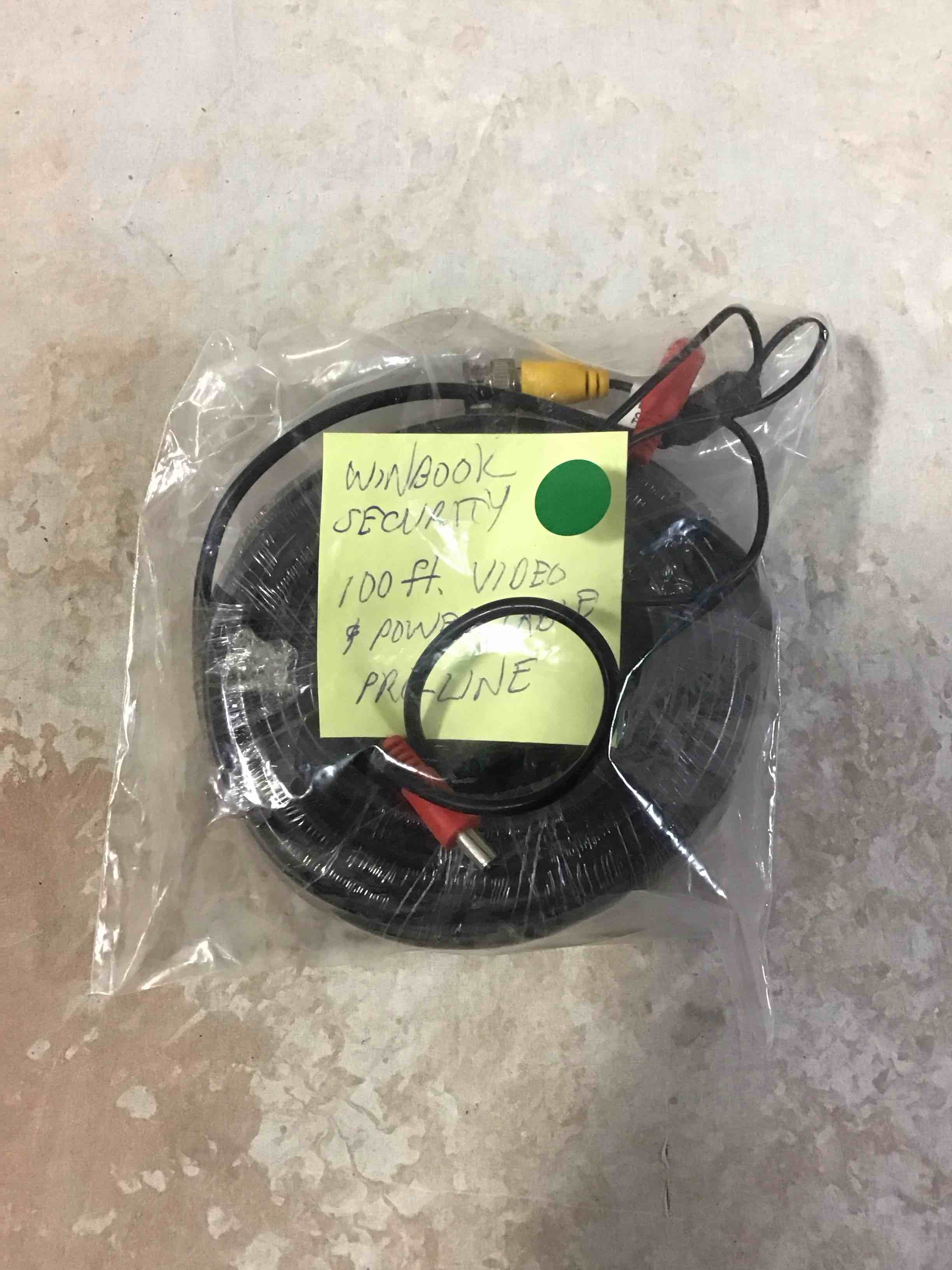 WinBook Security 100’ Video + Power Cable 