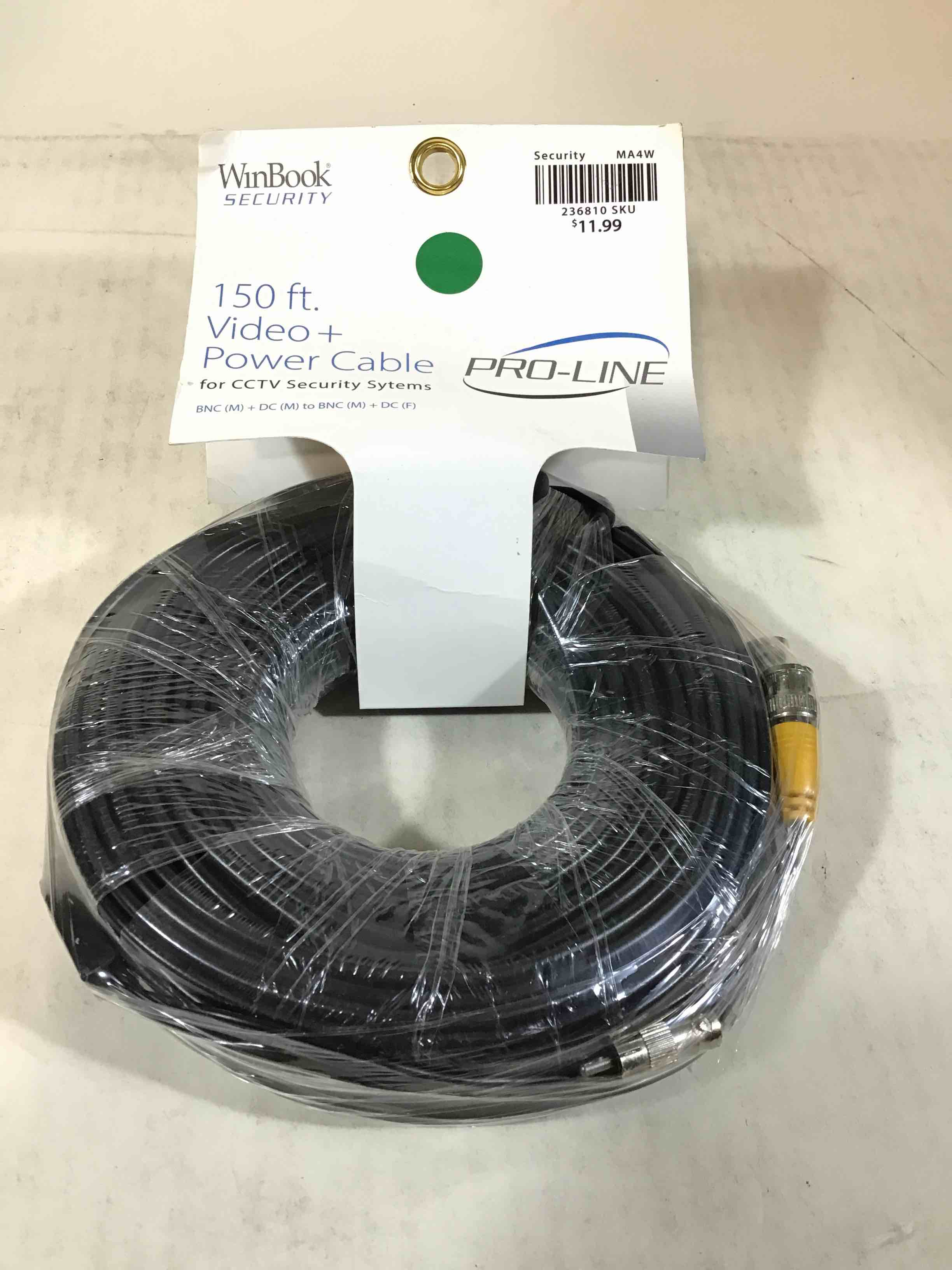 WinBook Security 150’ Video + Power Cable