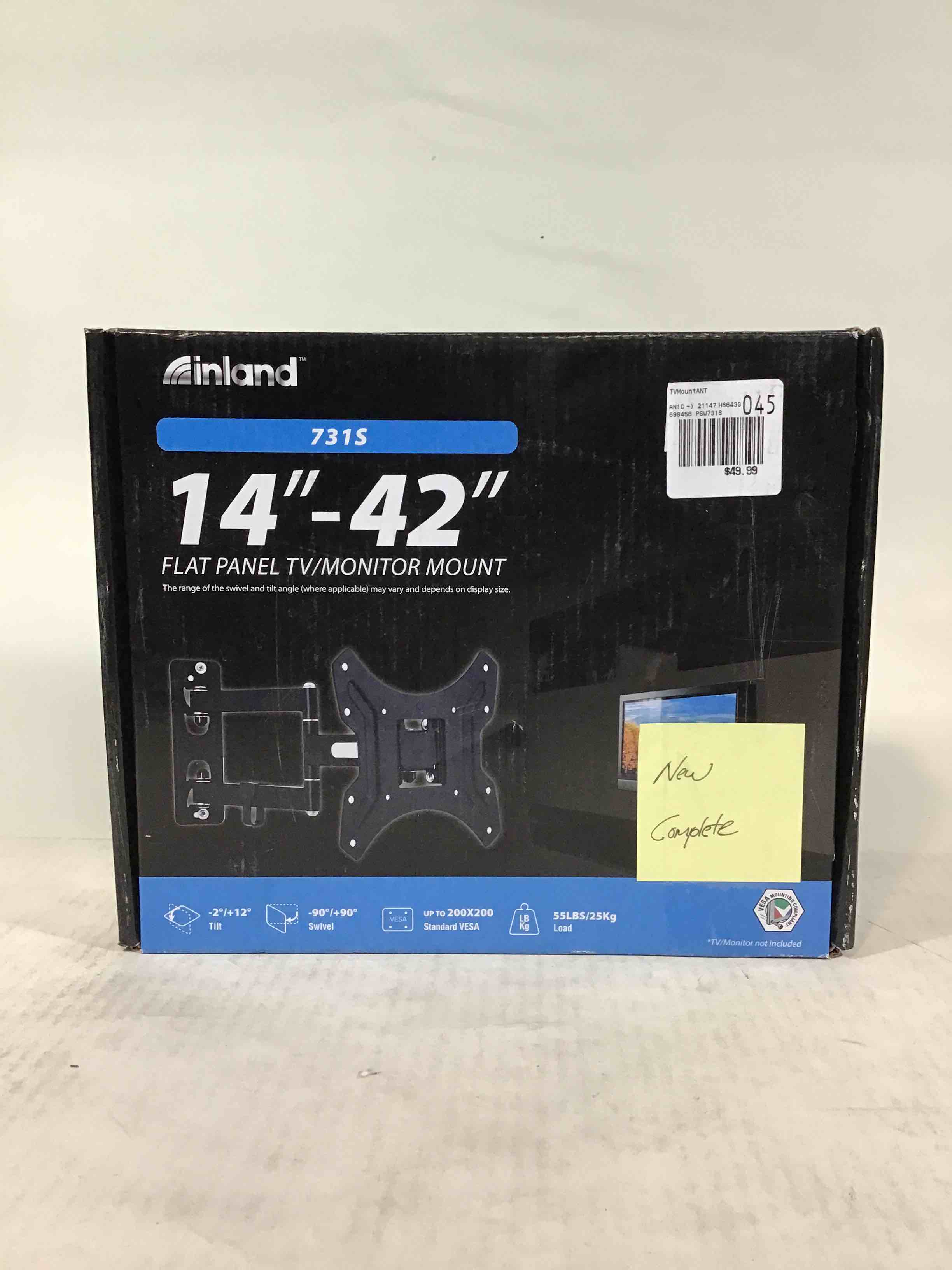 inland 14”-42” Flat Panel TV/Monitor Mount