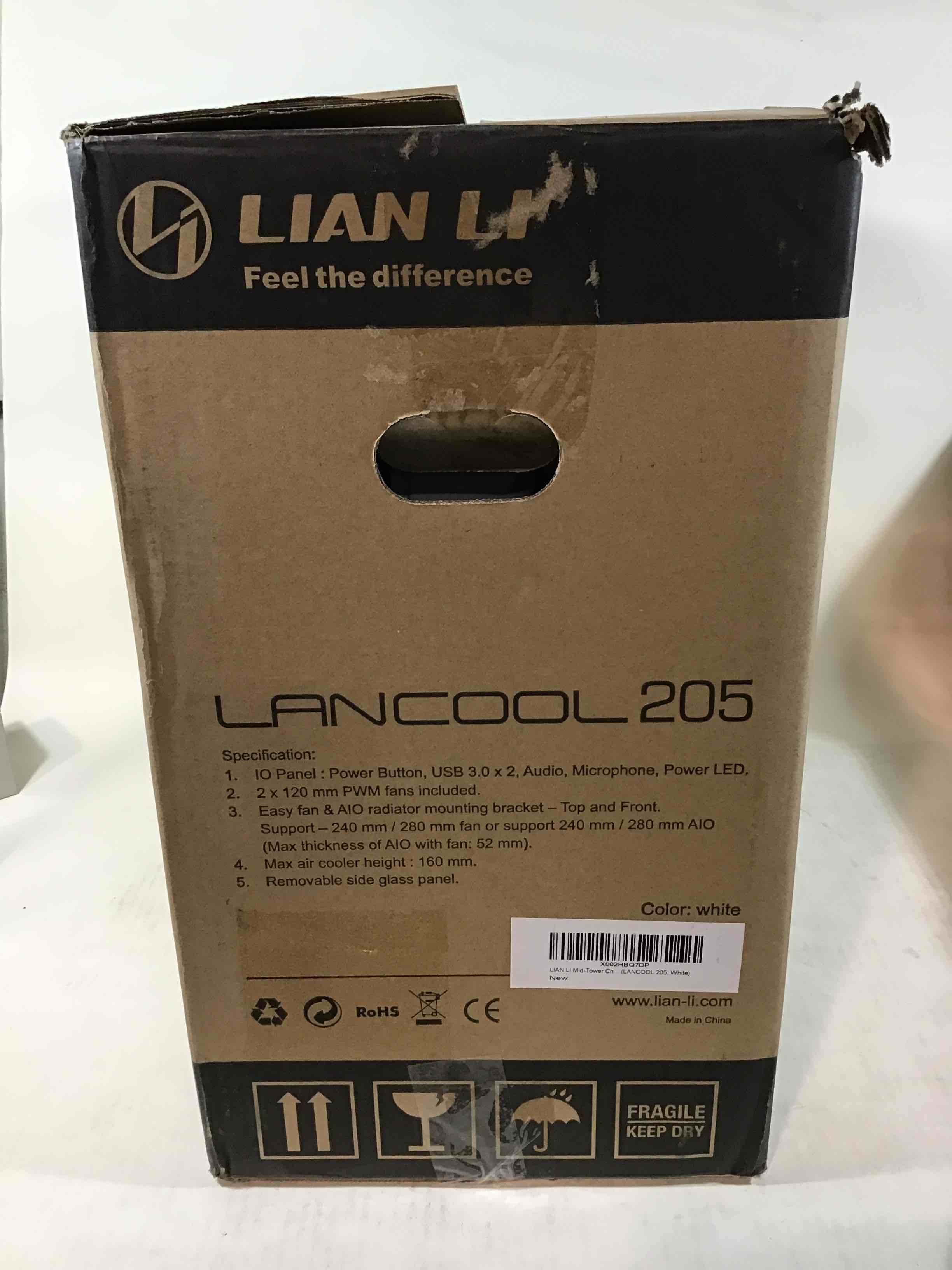 Lian Li Lancool 205M Gaming Pc Case White
