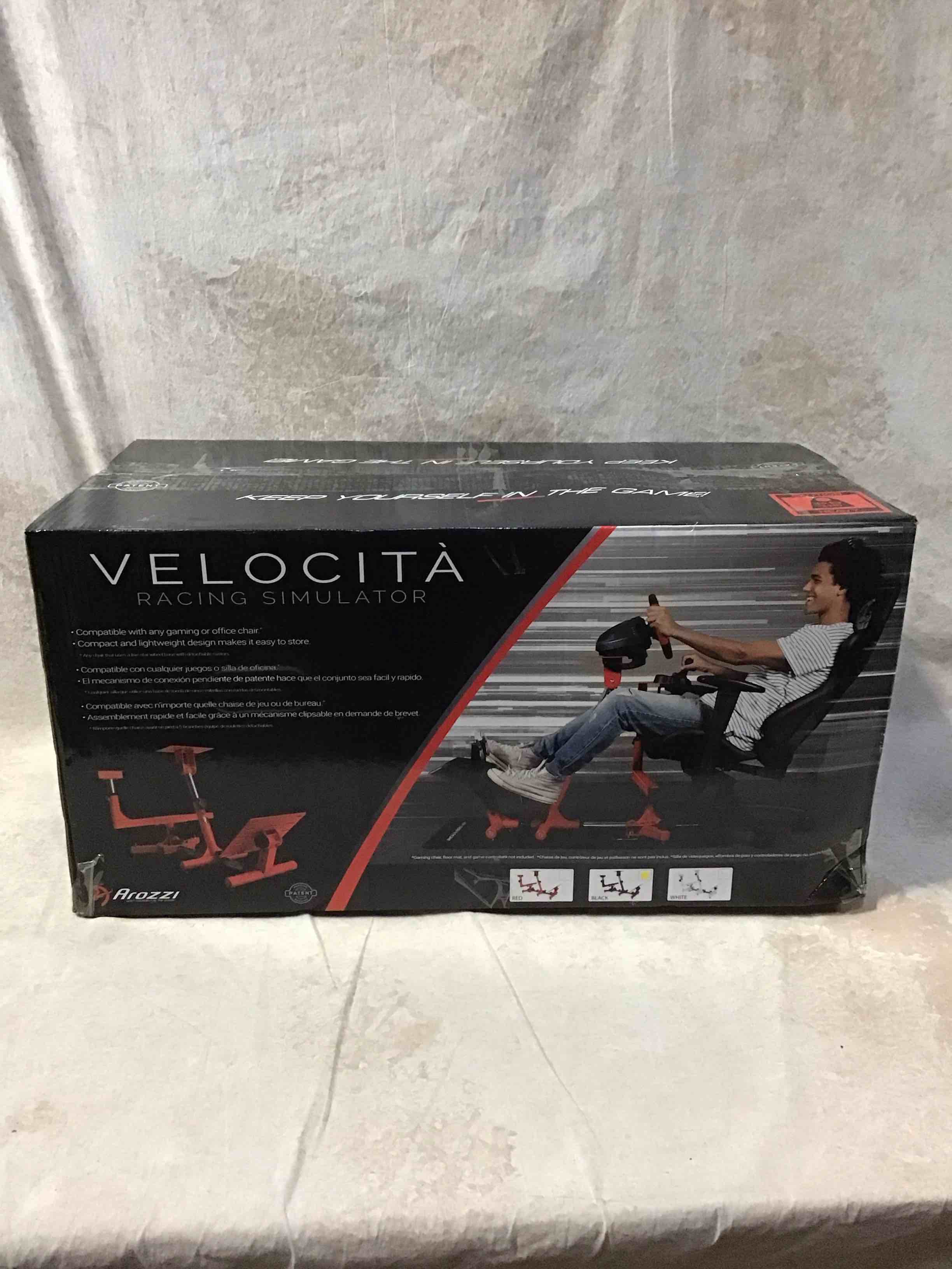 Arozzi Velocita Universal Racing Simulator Cockpit Compatible with Most Racing Sim Gear and Gaming C