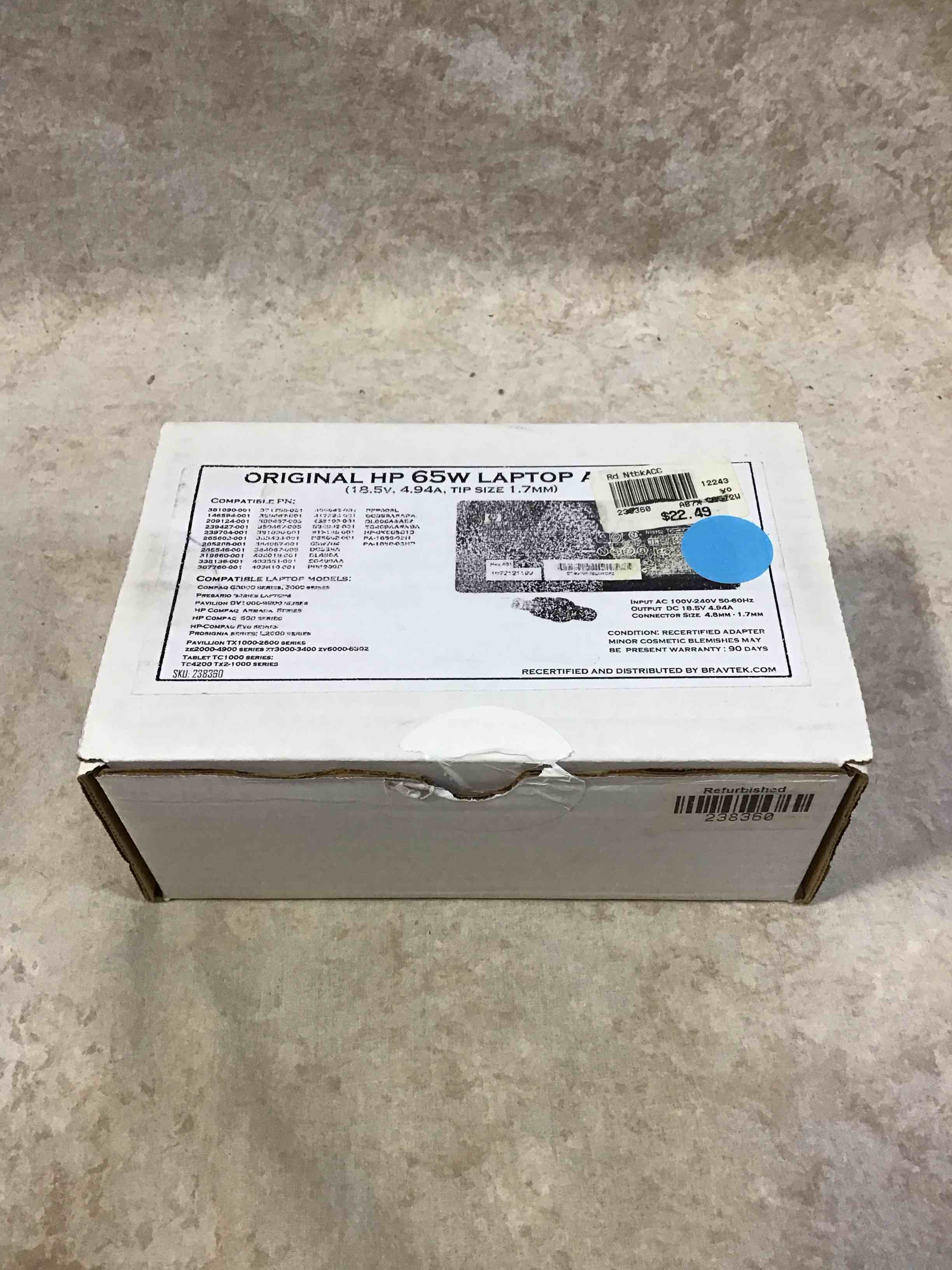 Original HP 65W Laptop Adapter 