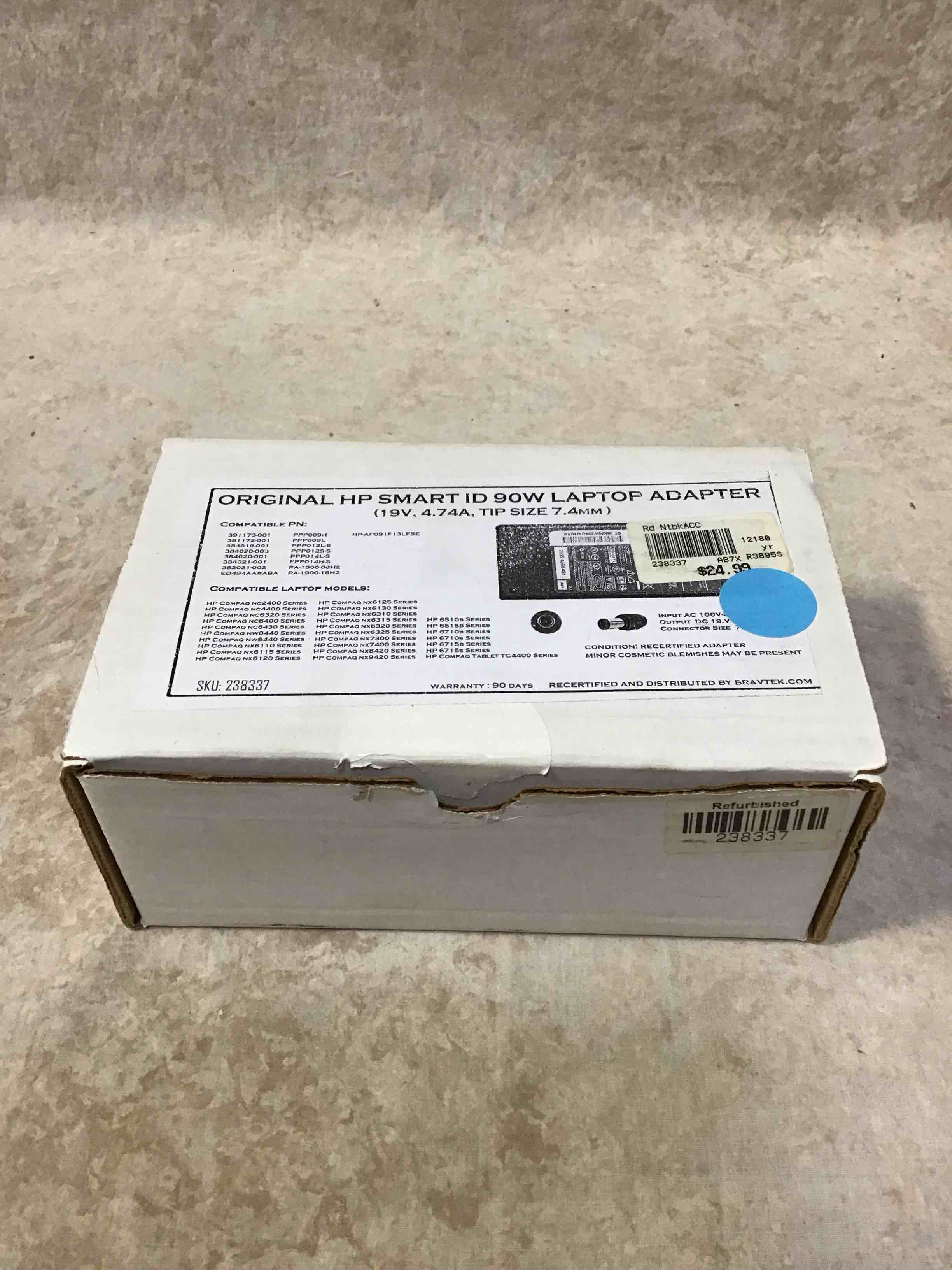 Original HP Smart ID 90W Laptop Adapter