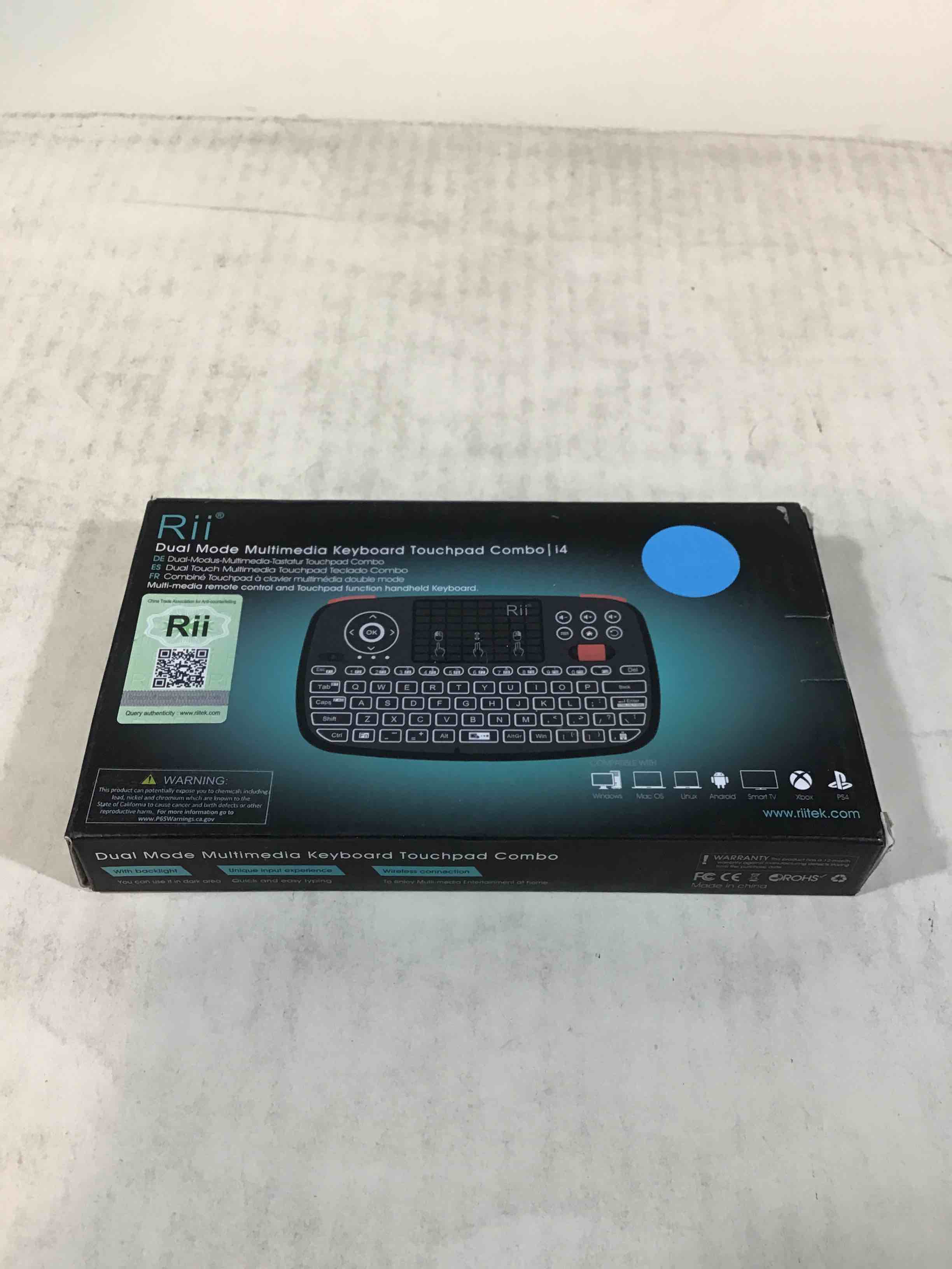 Rii Dial Mode Multimedia Keyboard Touchpad Combo