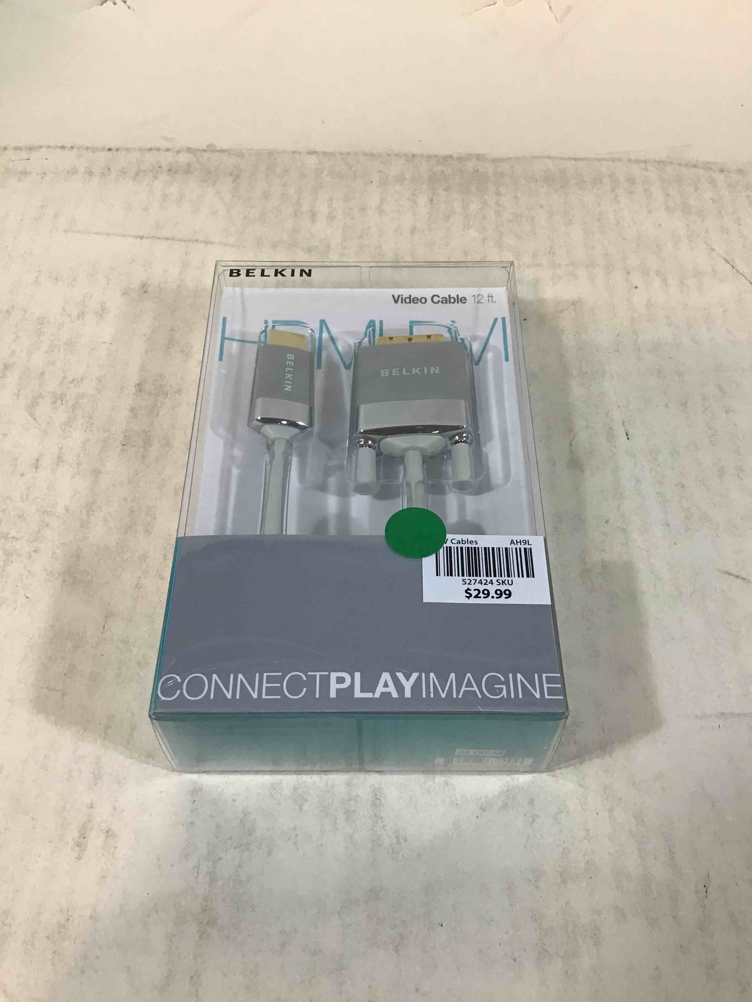 Belkin AV22401-12-WHT HDMI to DVI-D Cable Adapter