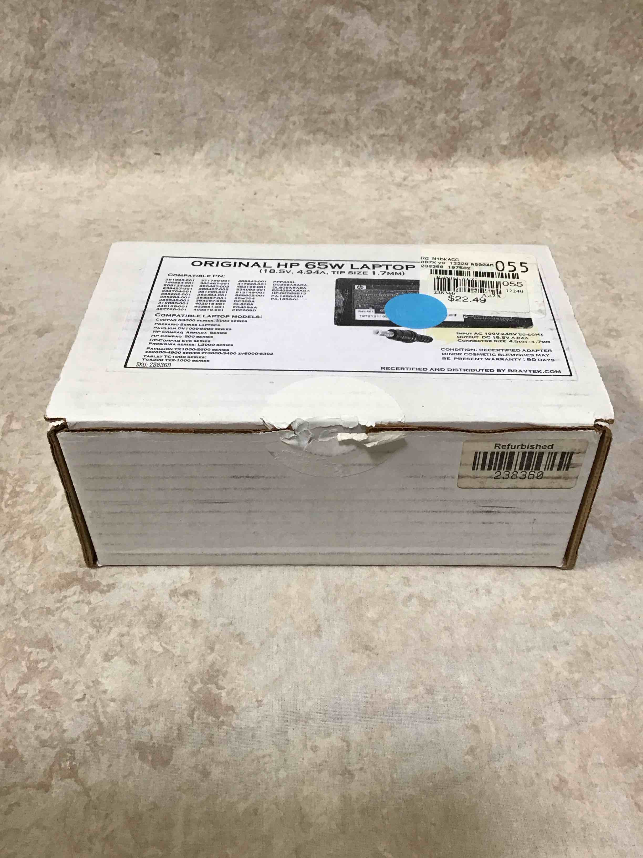 Original HP 65W Laptop Adapter