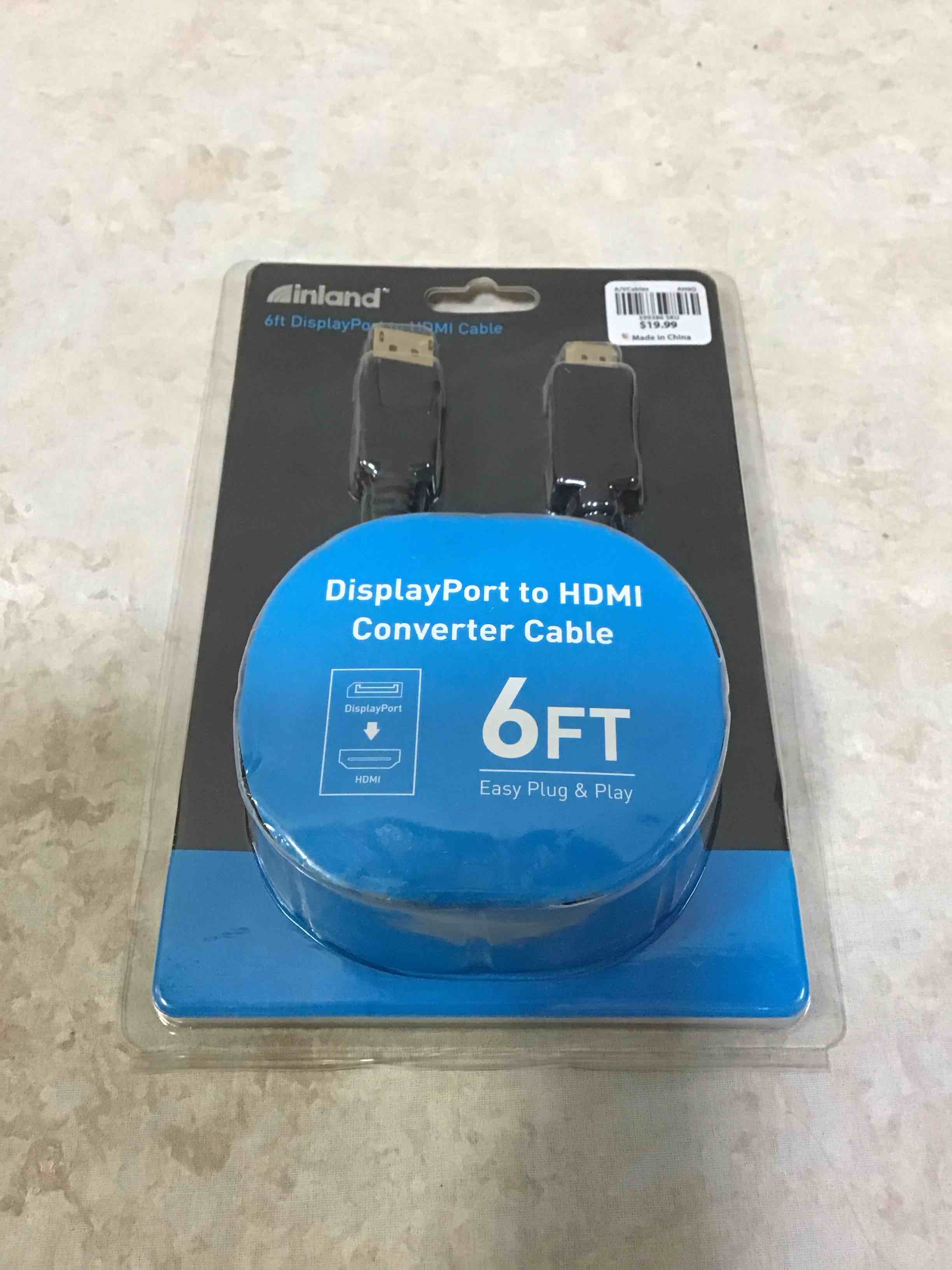 6ft Display Port To Hdmi Converter Cable (2m) Dph12m-6ft Hdcp