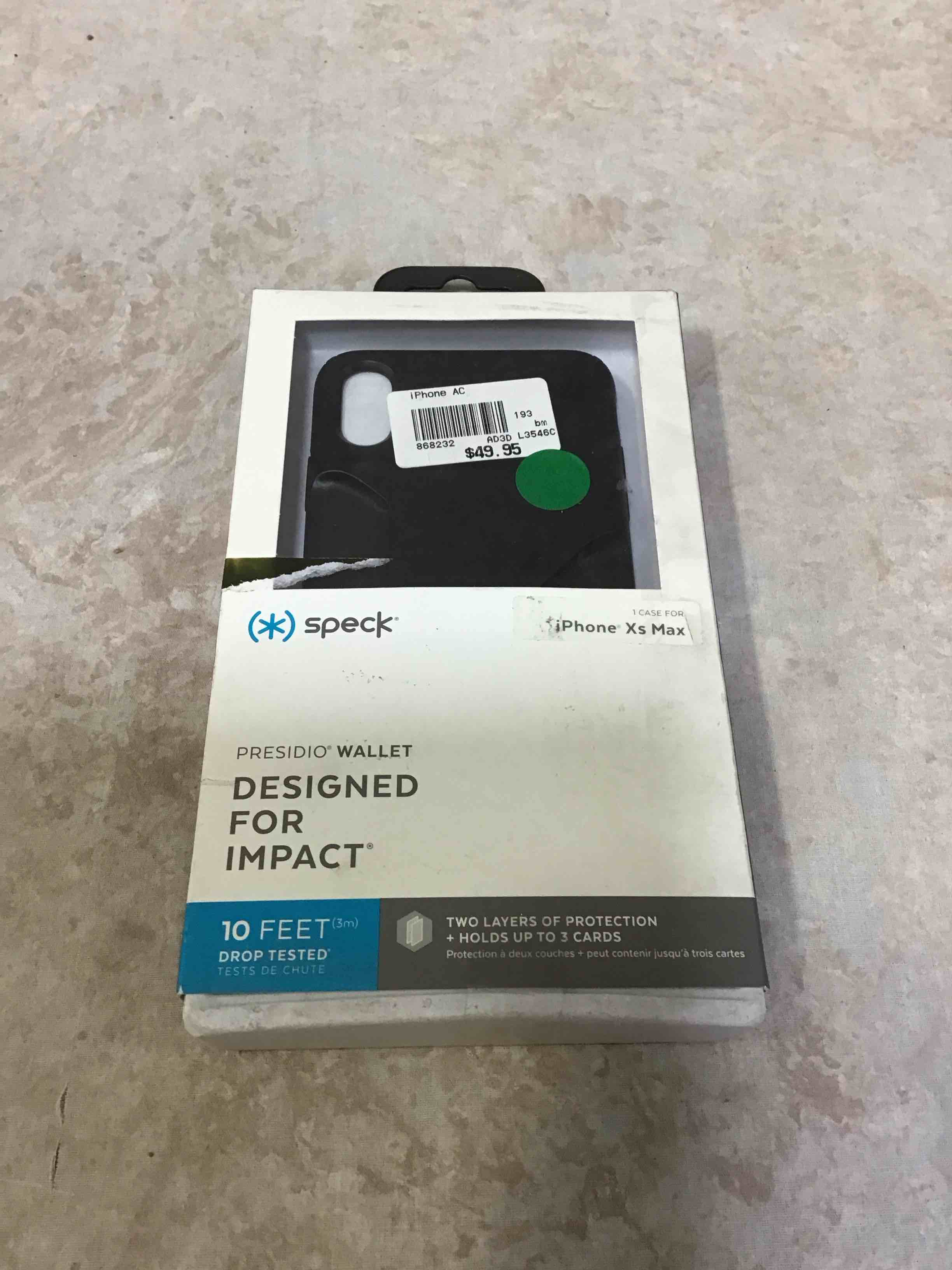 Speck Presidio Wallet iPhone Xs Max Case