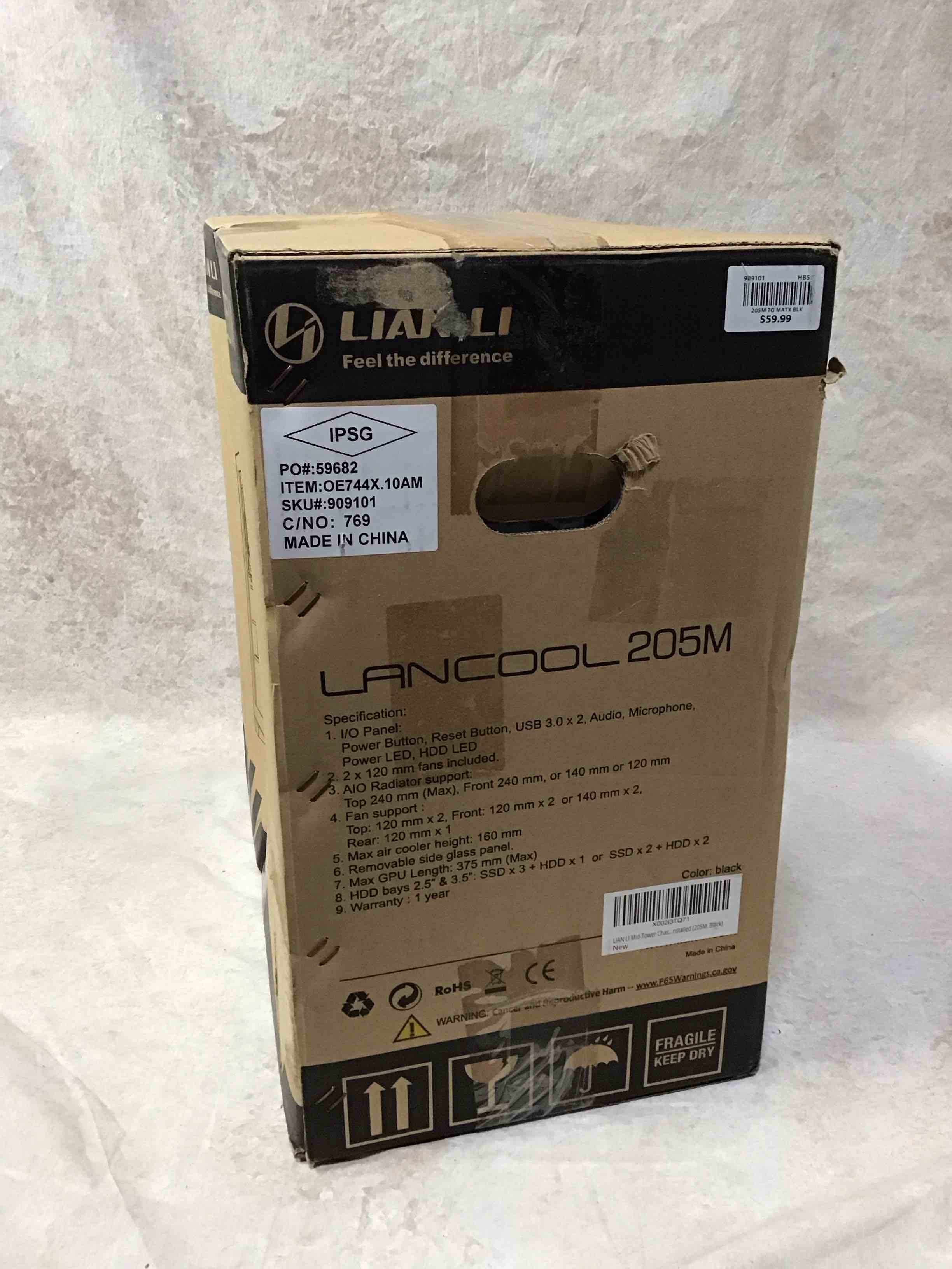 Lian Li Lancool 205M Gaming PC Case Black