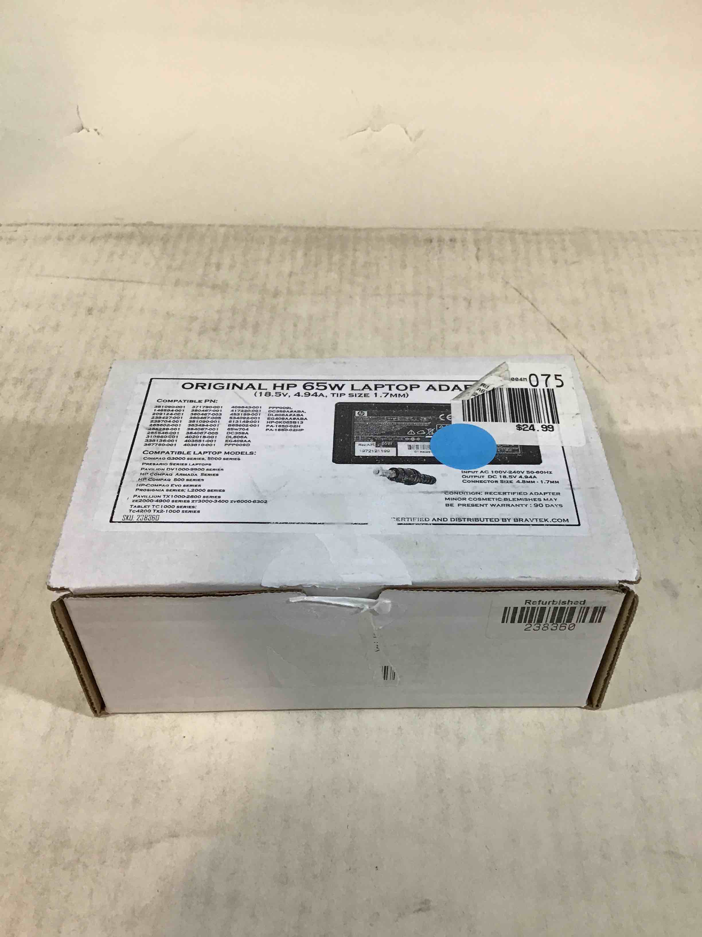 Original HP 65W Laptop Adapter