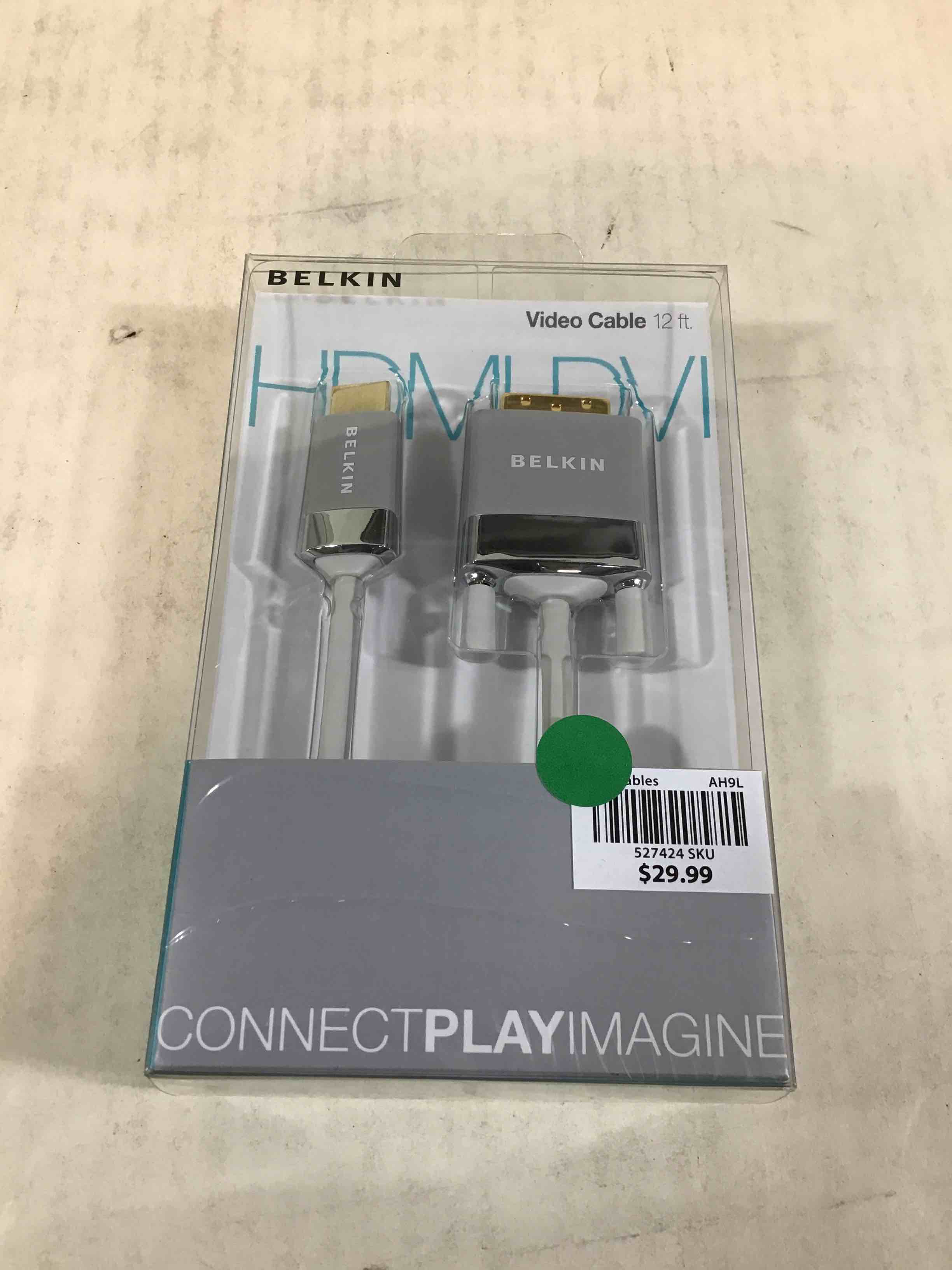 Belkin AV22401-12-WHT HDMI to DVI-D Cable Adapter