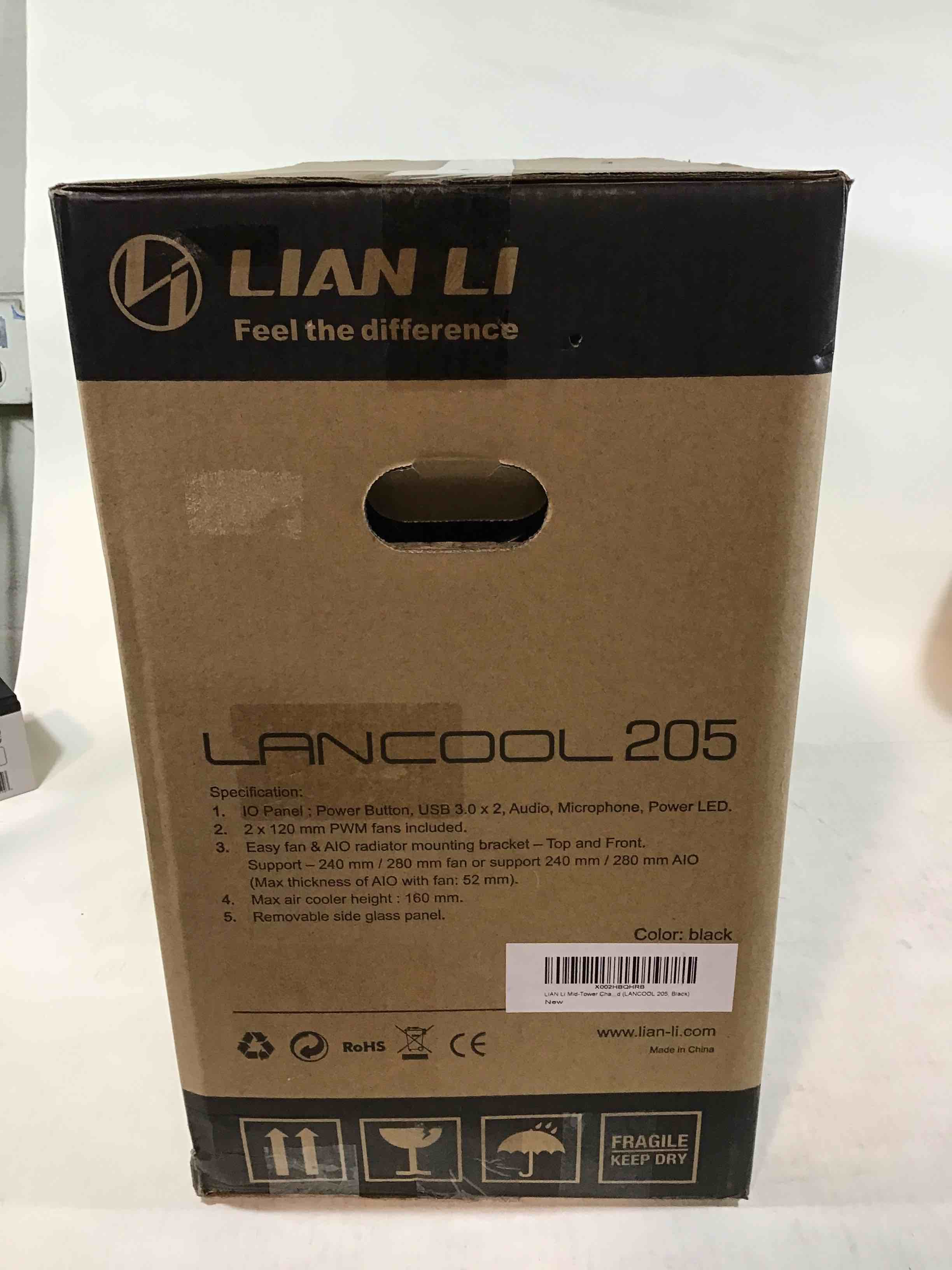 Lian Li Lancool 205 Gaming PC Case Black