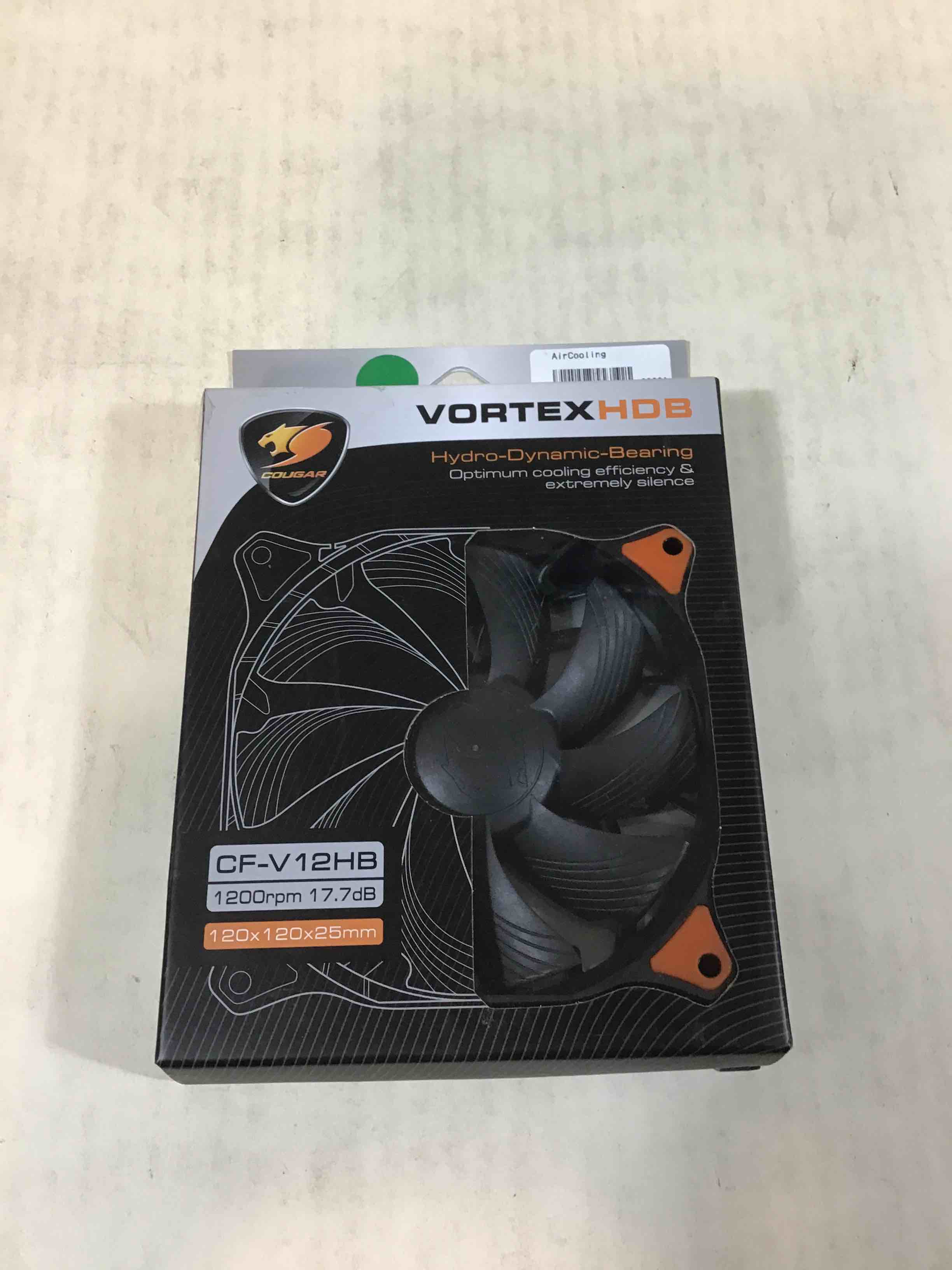 Cougar Vortex CF-V12H 120mm Hydro Dynamic Bearing Fluid Case Fan Orange