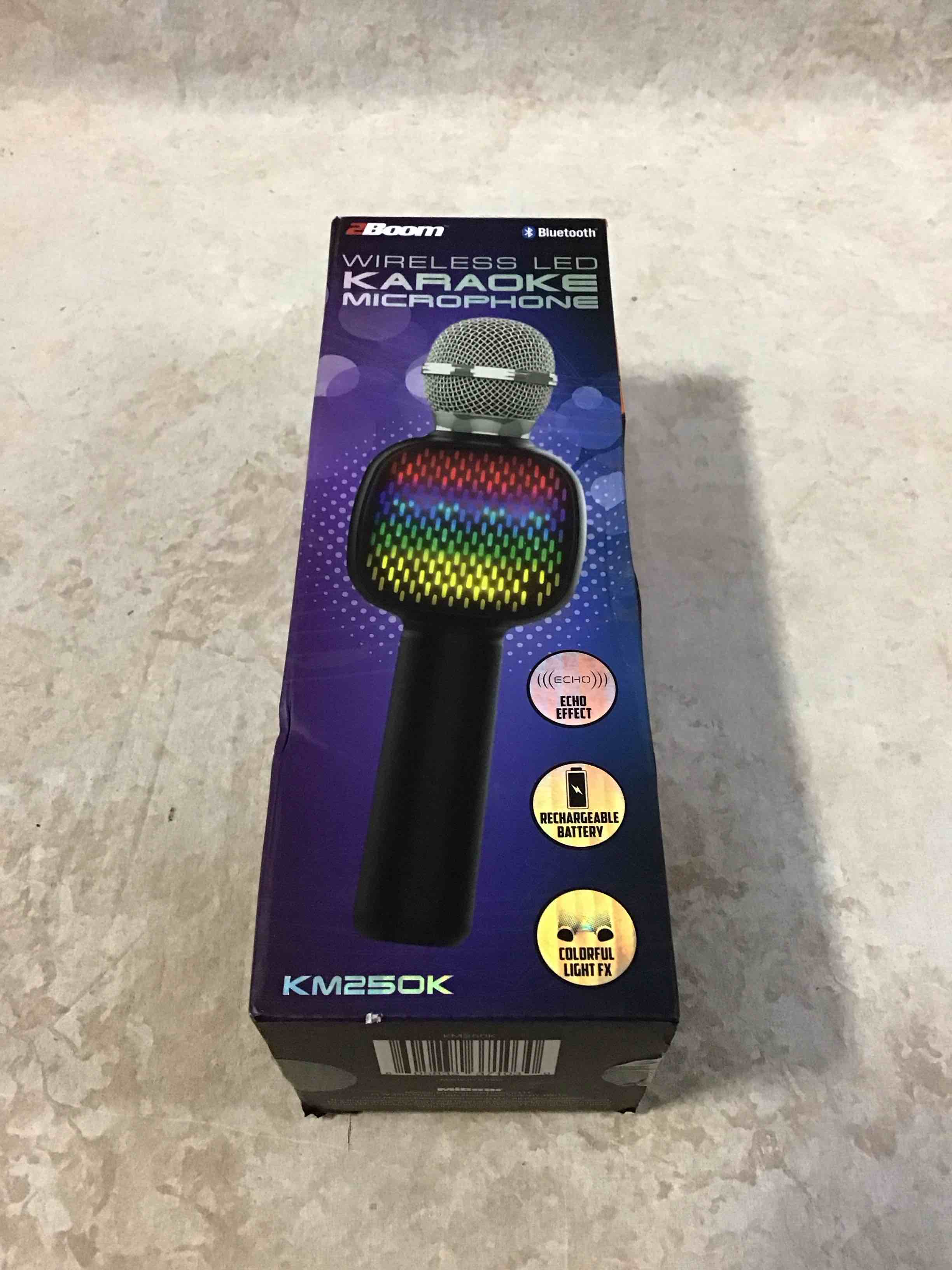 2Boom Wireless LED Karaoke Microphone
