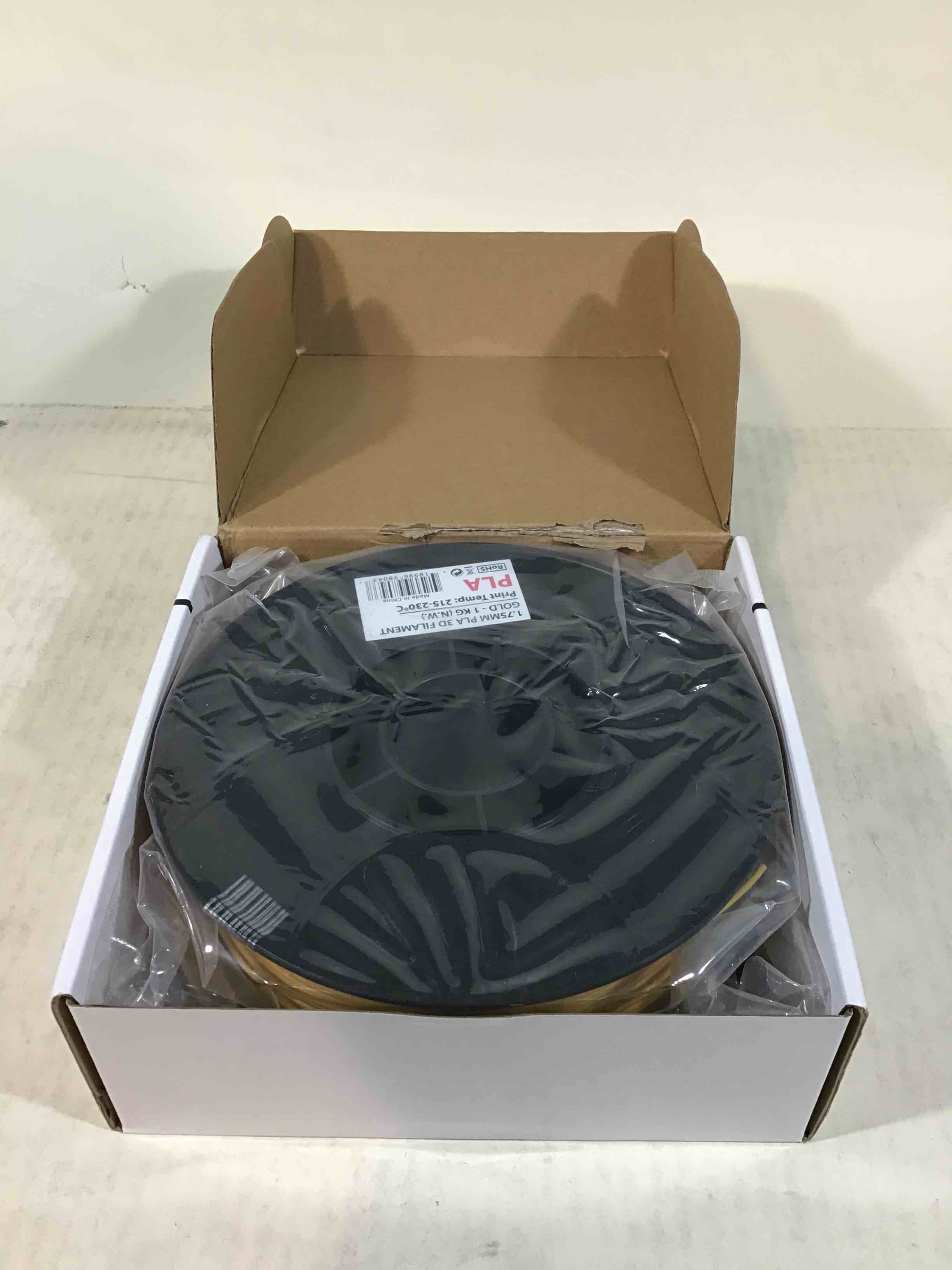 Inland 1.75mm Gold Pla 3d Printer Filament - 1kg Spool (2.2 Lbs)