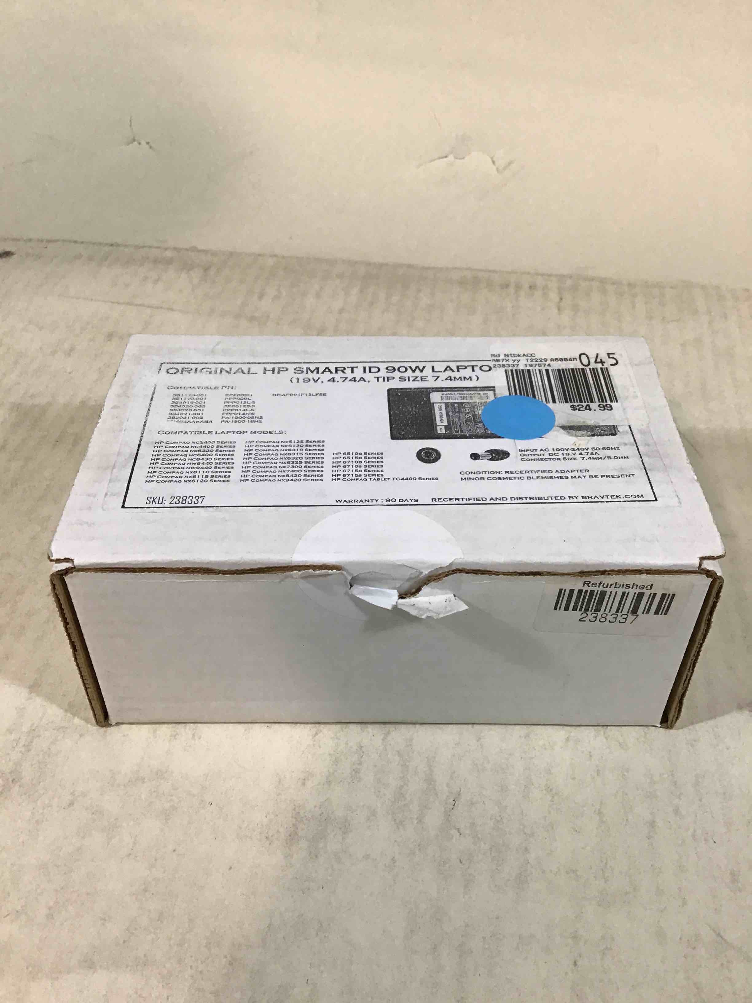 Original HP Smart ID 90W Laptop Adapter