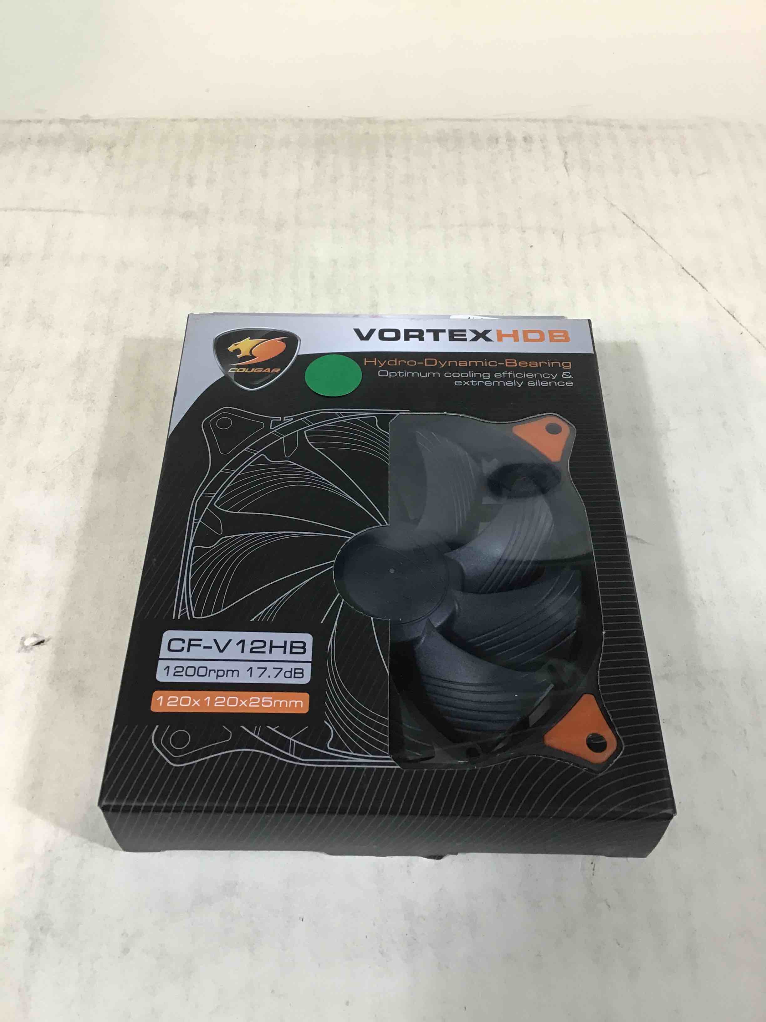 Cougar Vortex CF-V12H 120mm Hydro Dynamic Bearing Fluid Case Fan Orange