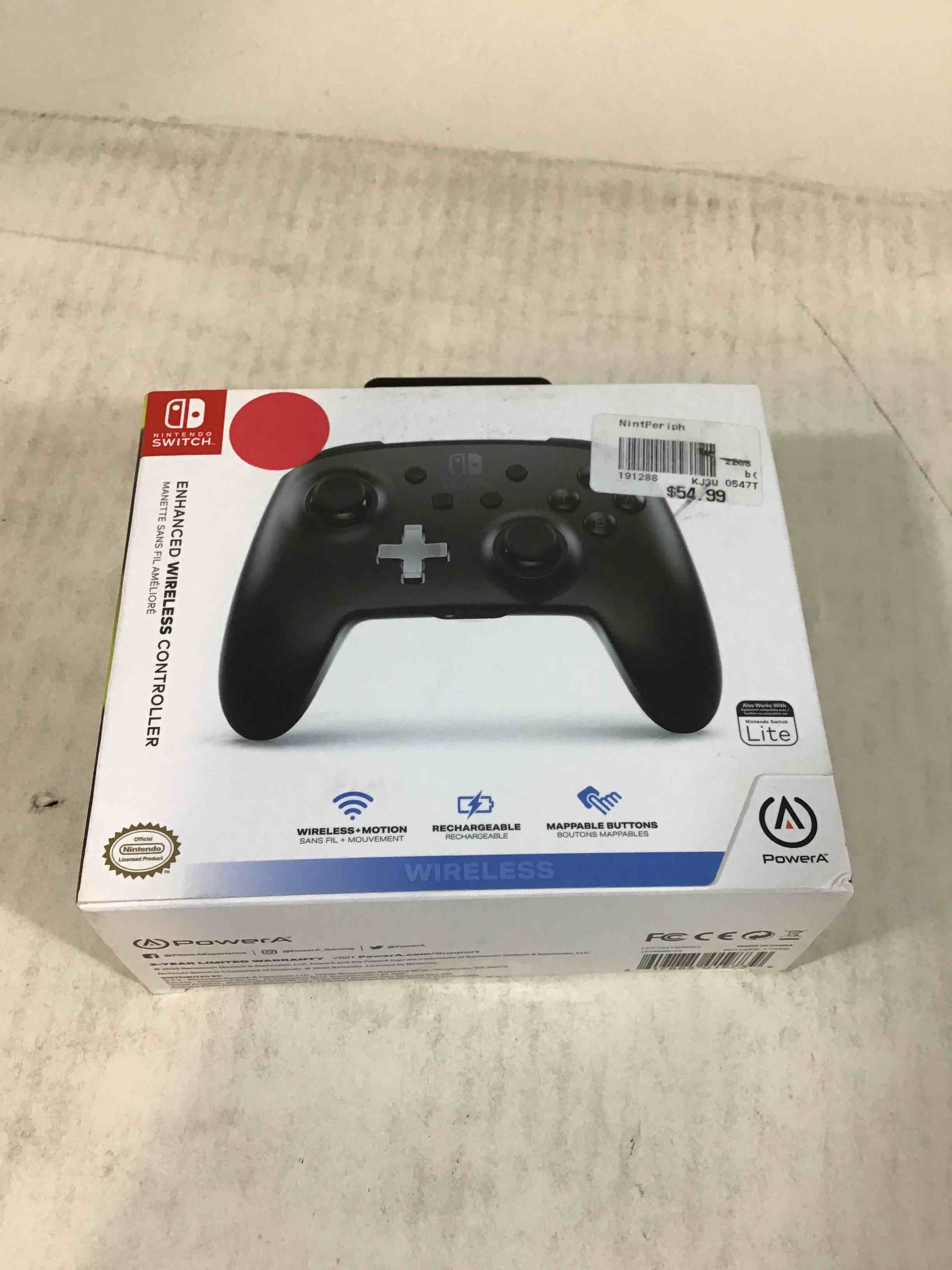 PowerA Enhanced Wireless Controller for Nintendo Switch - Black