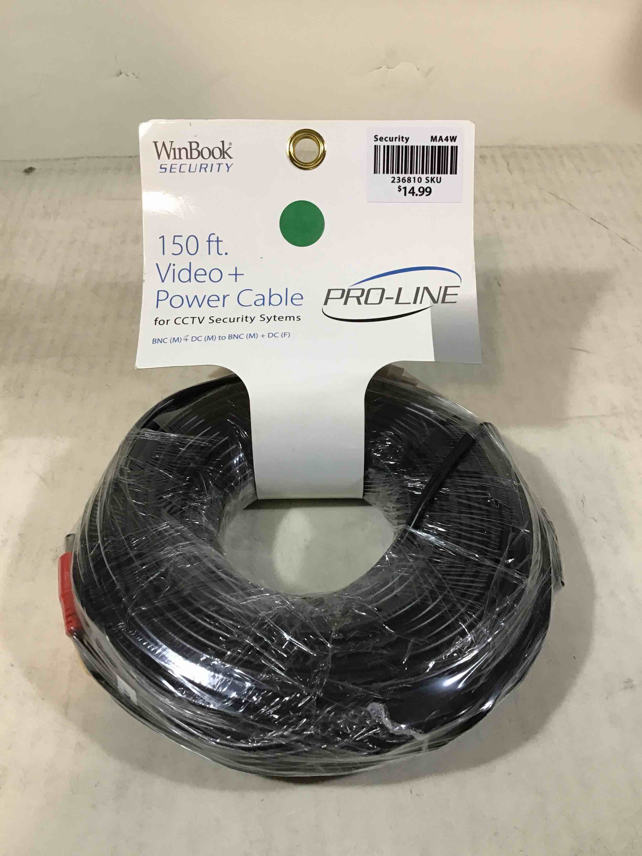 WinBook Security 150’ Video Power Cable