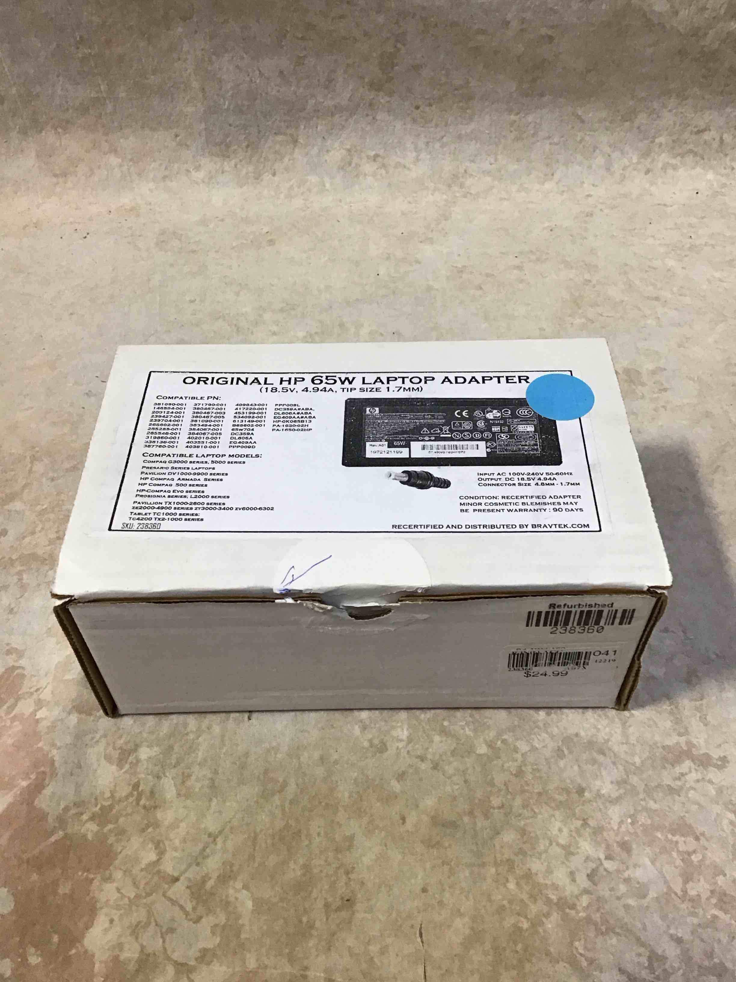 Original HP 65W Laptop Adapter