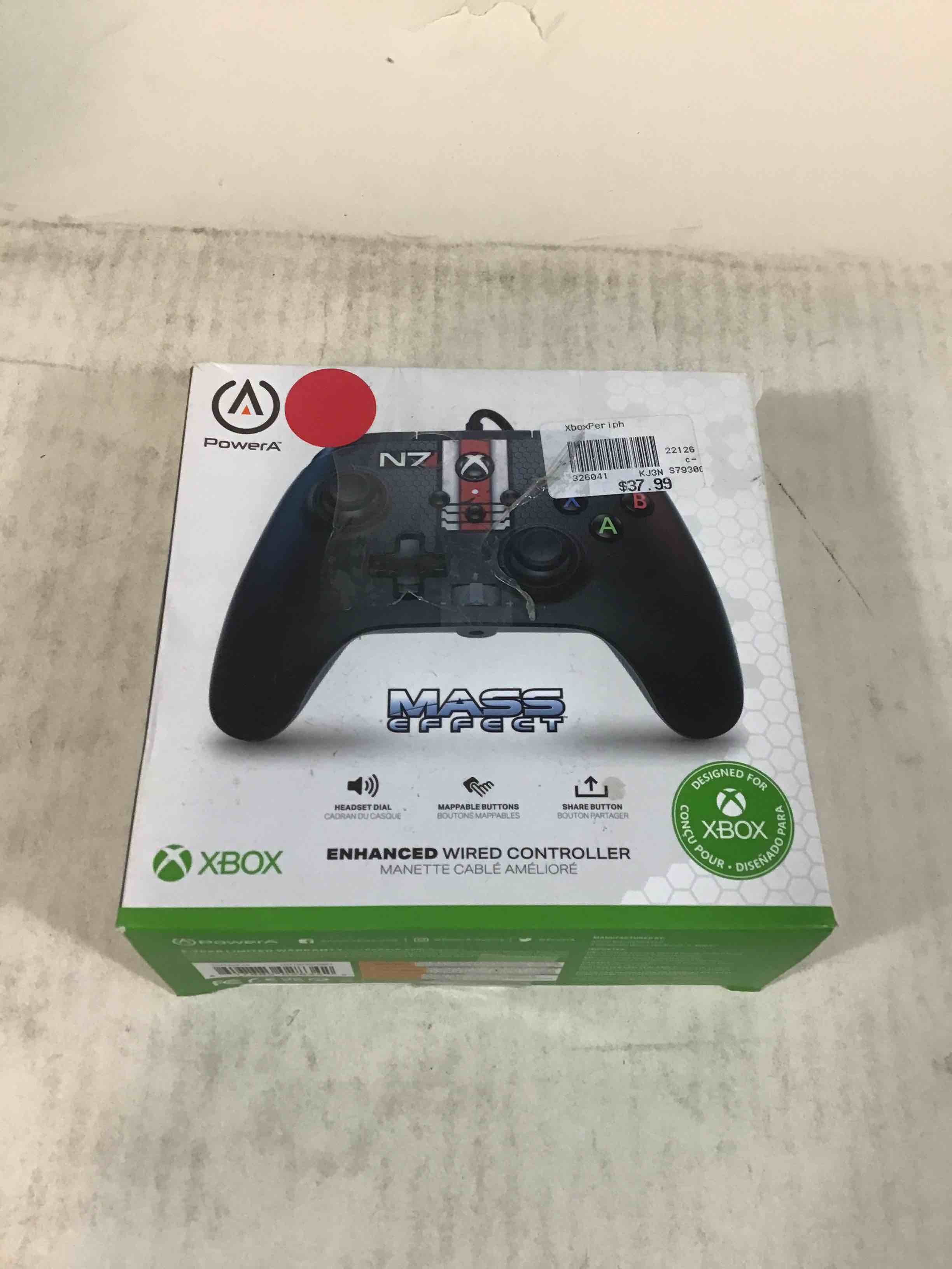 PowerA Enhanced Wired Controller for Xbox Series X|S - Mass Effect N7