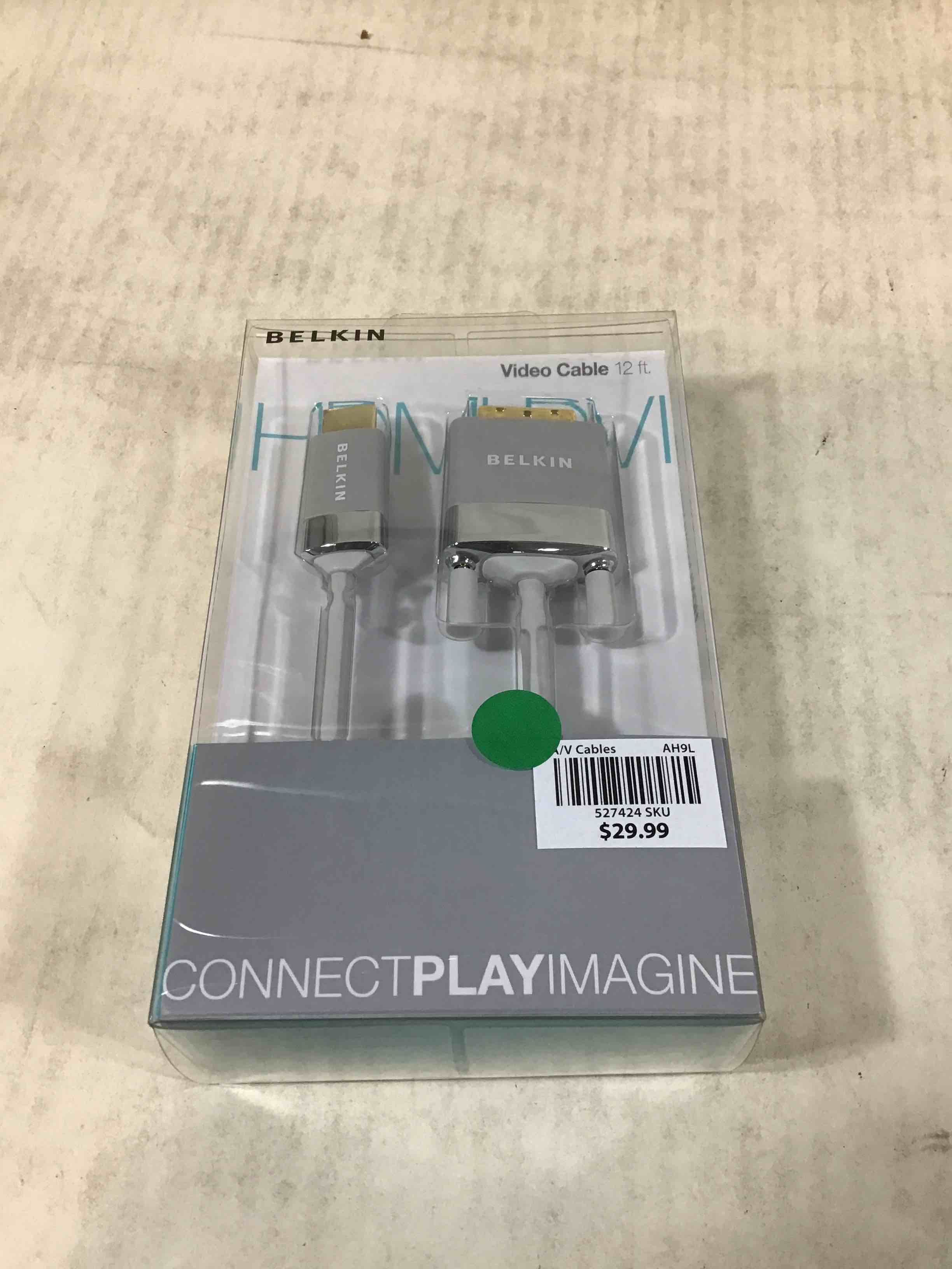 Belkin AV22401-12-WHT HDMI to DVI-D Cable Adapter