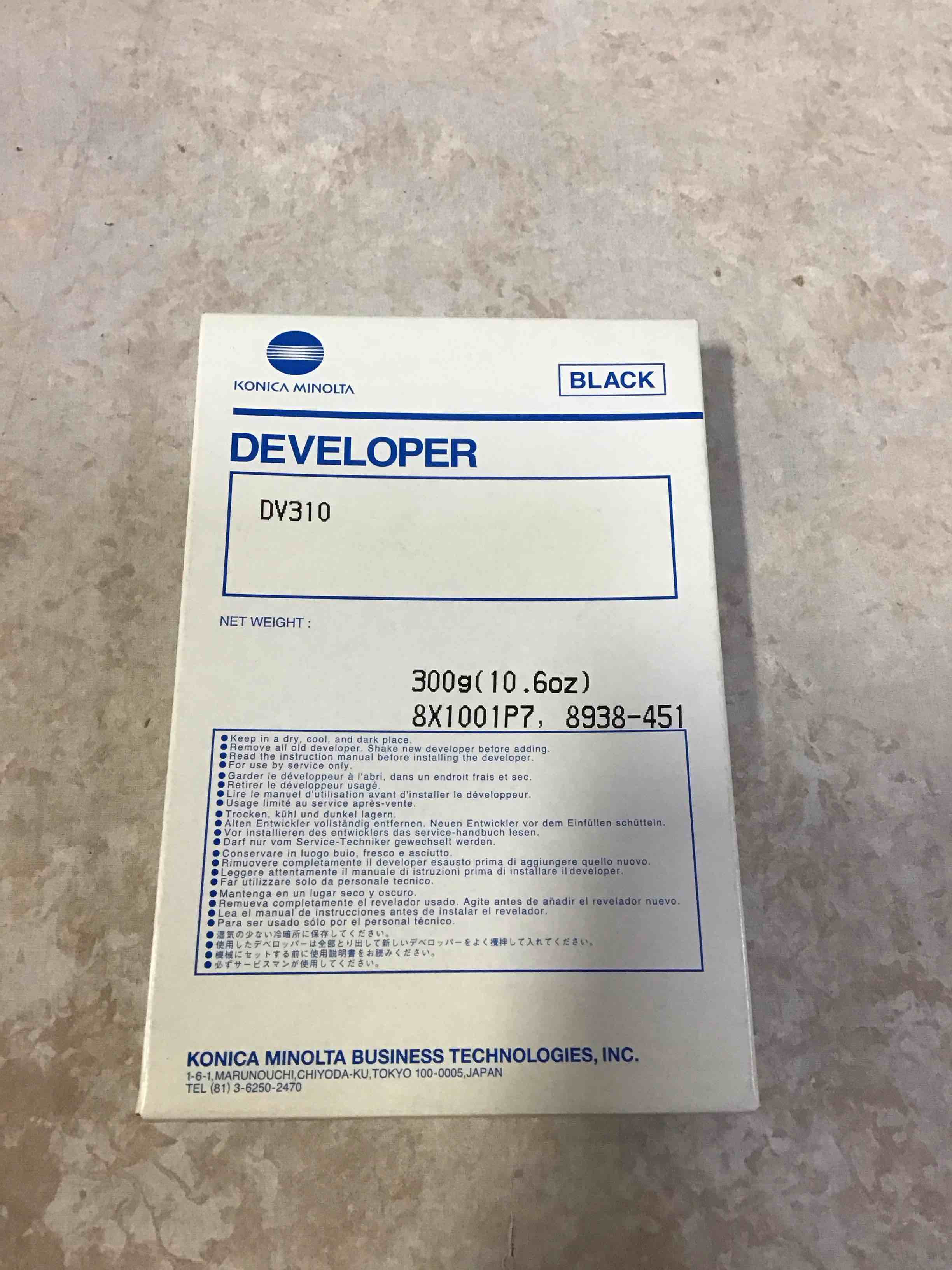 Condition photo showing New/Like New for Konica Minolta Developer DV310