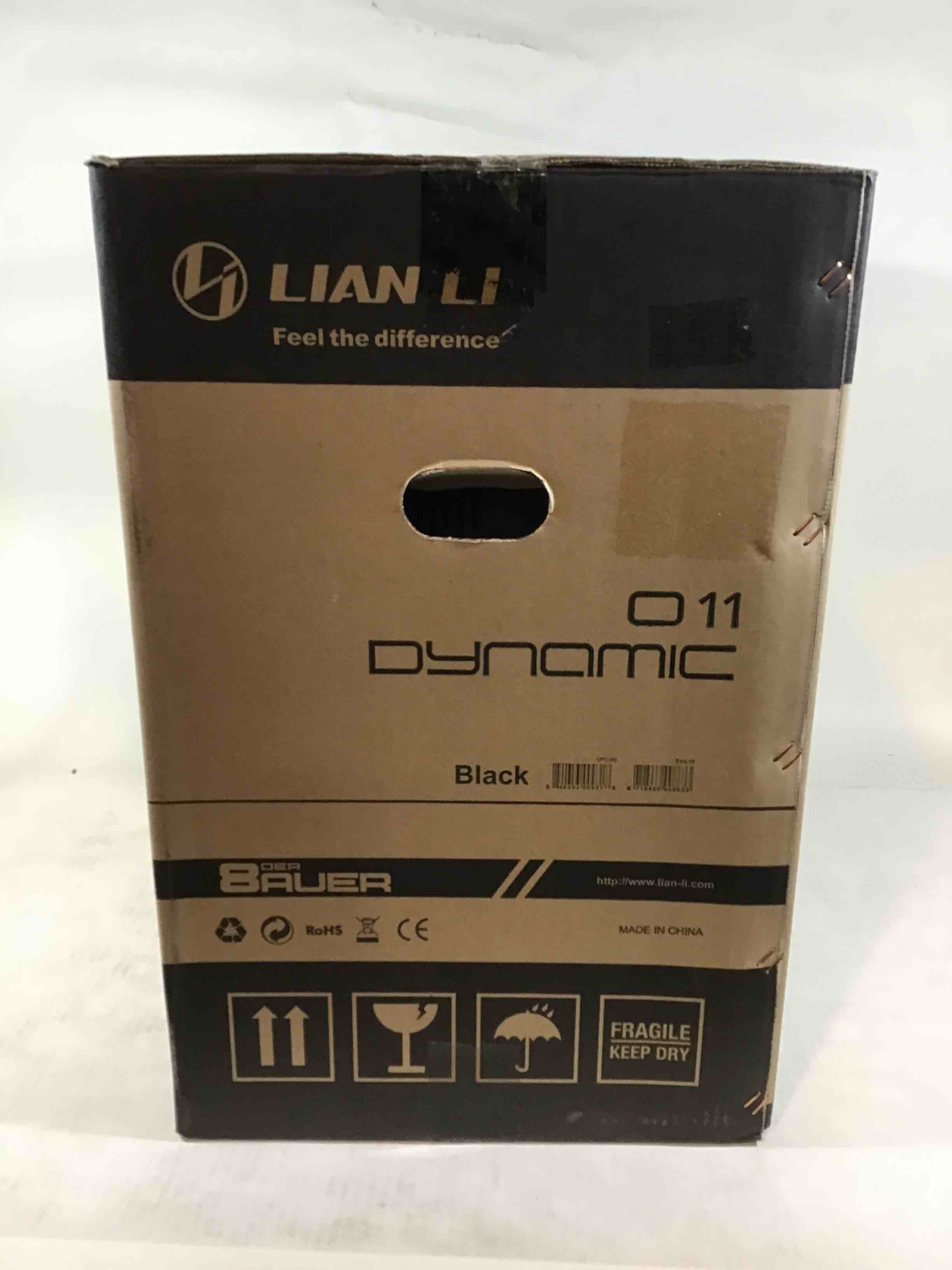 LIAN LI PC-O11 Dynamic Black Tempered Glass on the Front and Left Side  Chassis Body SECC ATX Mid Tower Gaming Computer Case - PC-O11DX