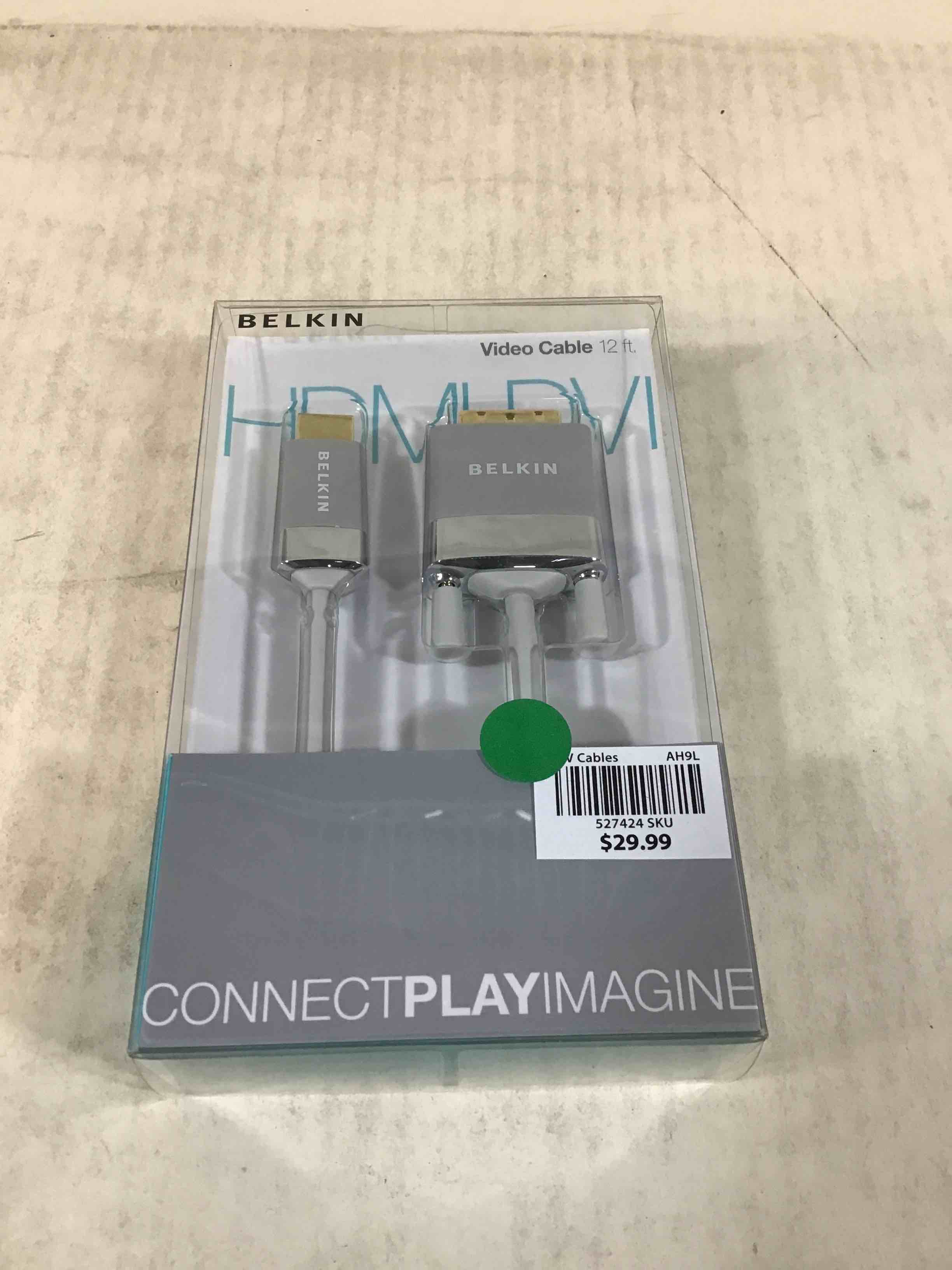 Belkin AV22401-12-WHT HDMI to DVI-D Cable Adapter