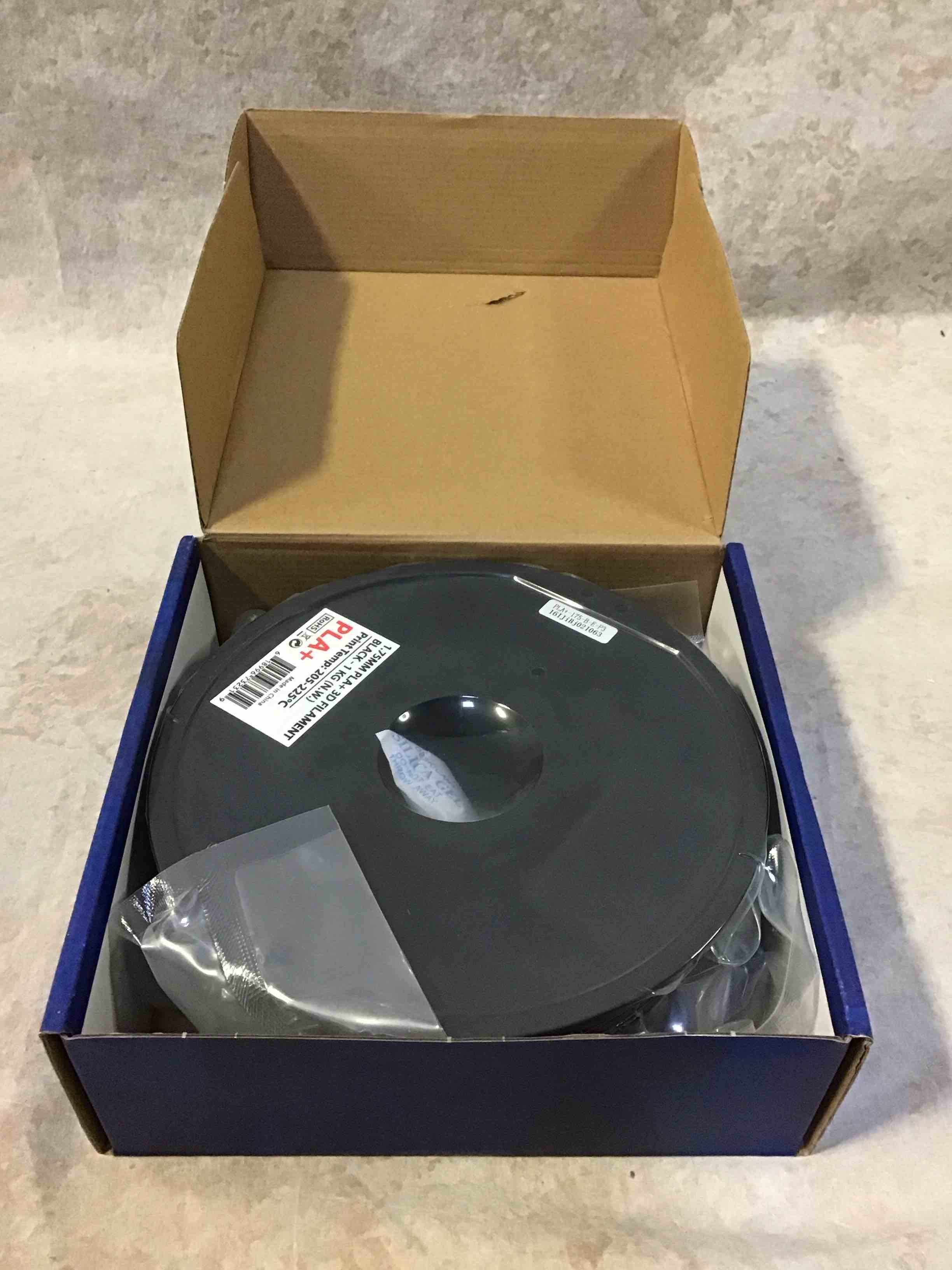 Inland PLA Plus (PLA+) 3D Printer Filament 1.75mm - PLA Pro Dimensional Accuracy +/- 0.03 mm - 1 kg Spool (2.2 lbs) – Fits Most FDM/FFF Printers – Odor Free, Clog Free 3D Printing Filaments - Black (B081S6BMCD)