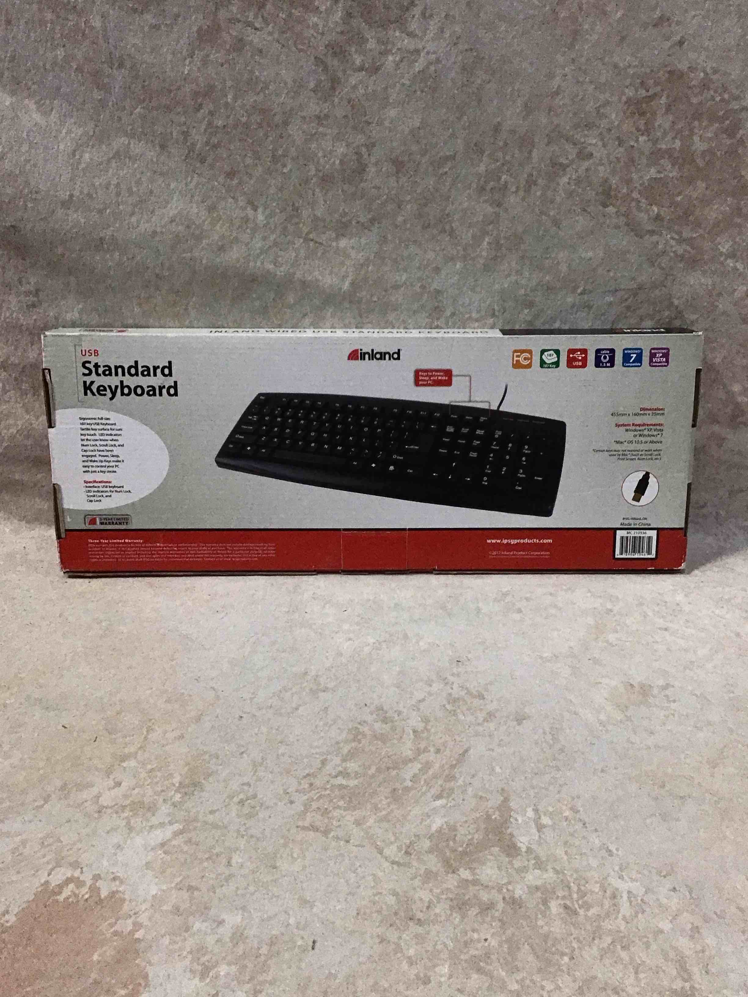 inland USB Standard Keyboard 