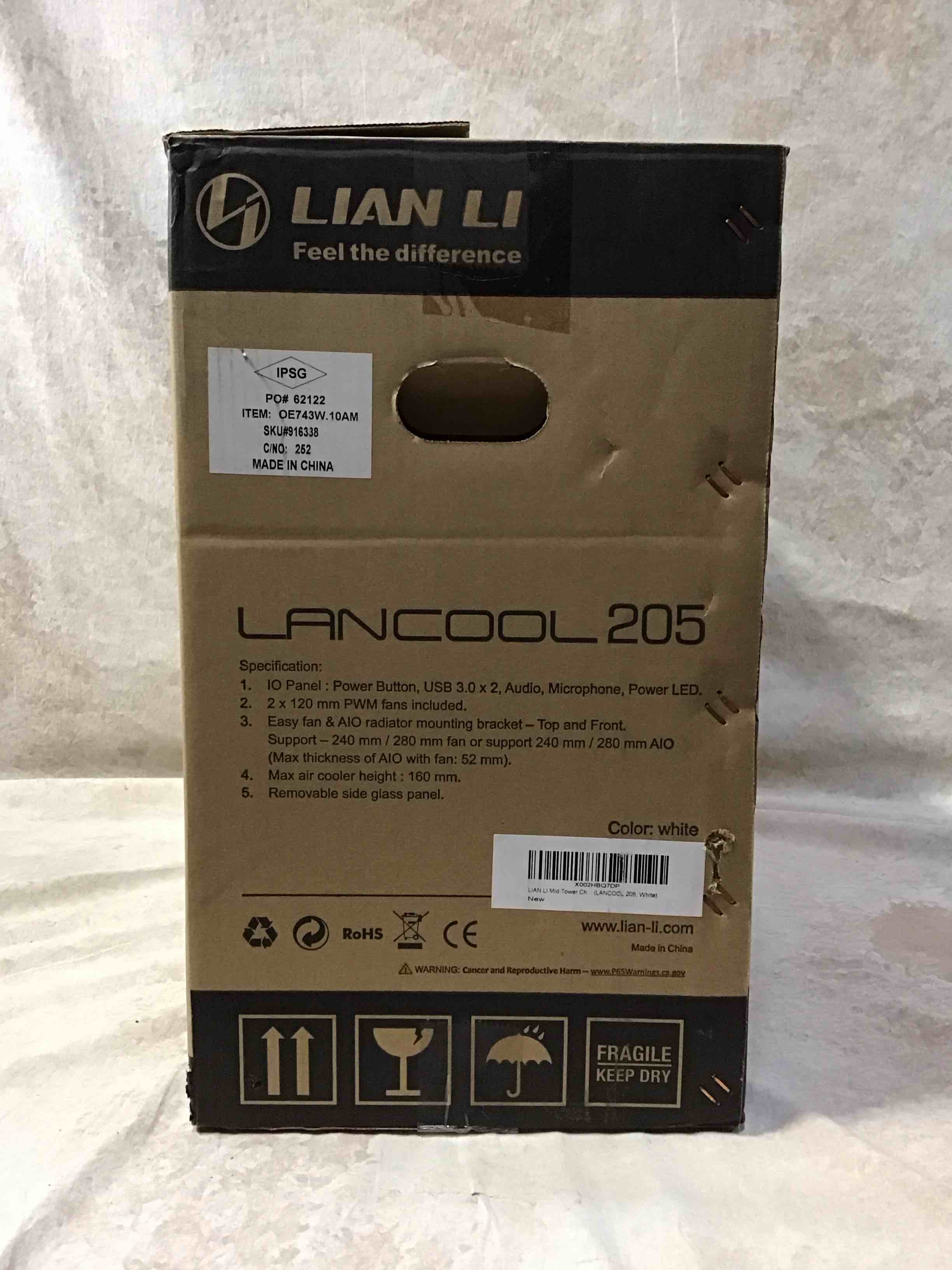 Lian Li Lancool 205 Gaming PC Case White