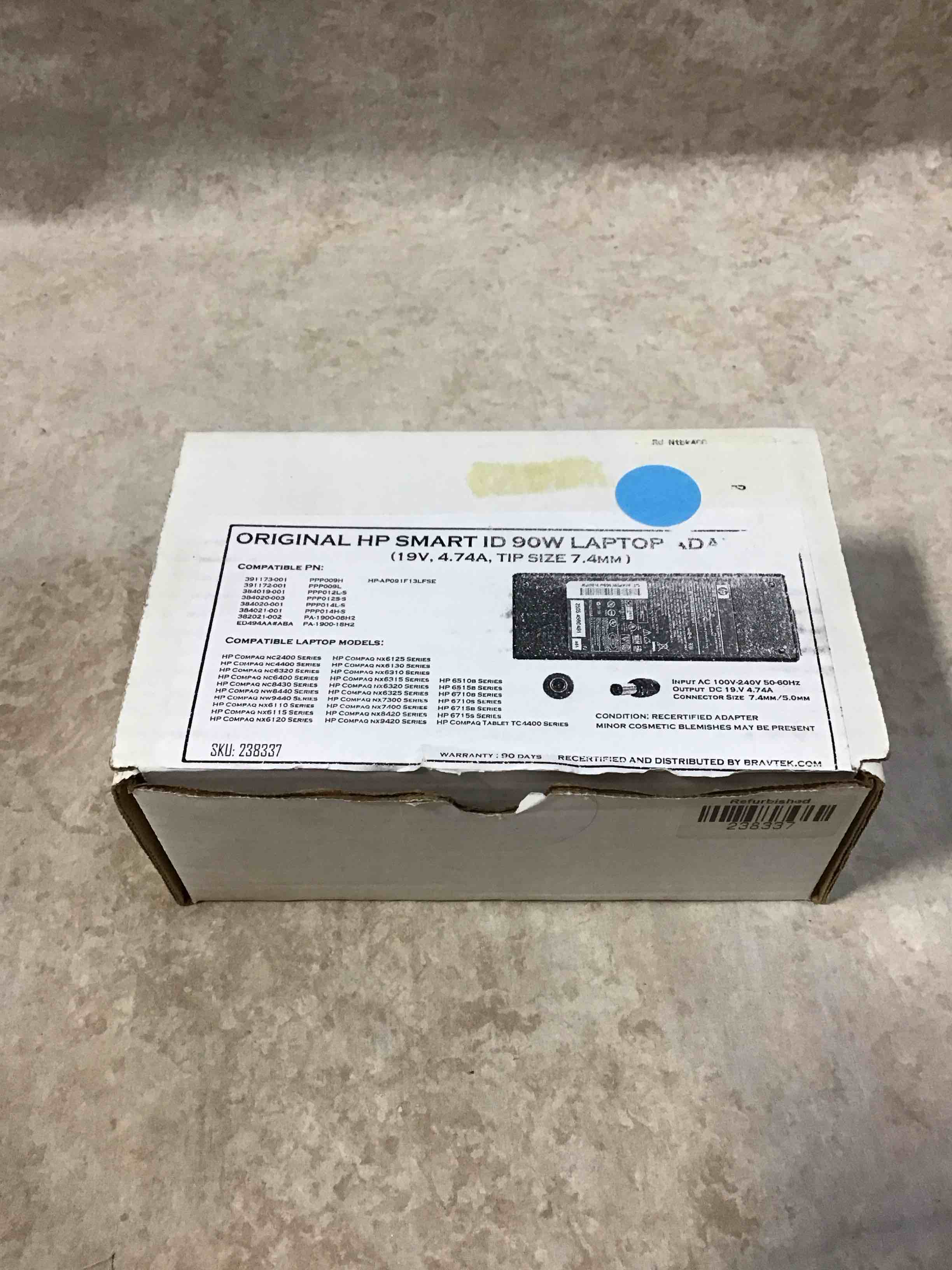 Original HP Smart ID 90W Laptop Adapter