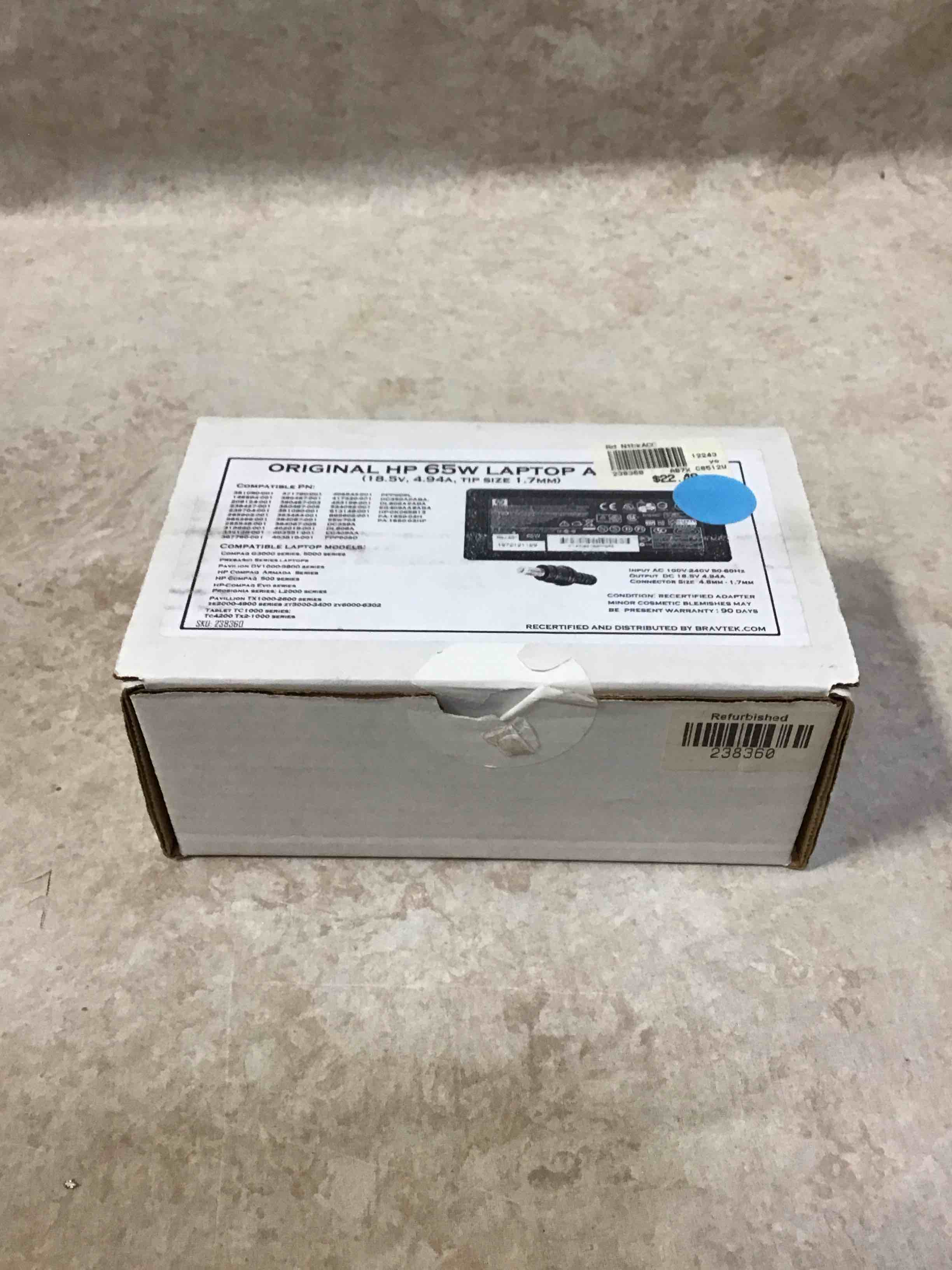 Original HP 65W Laptop Adapter