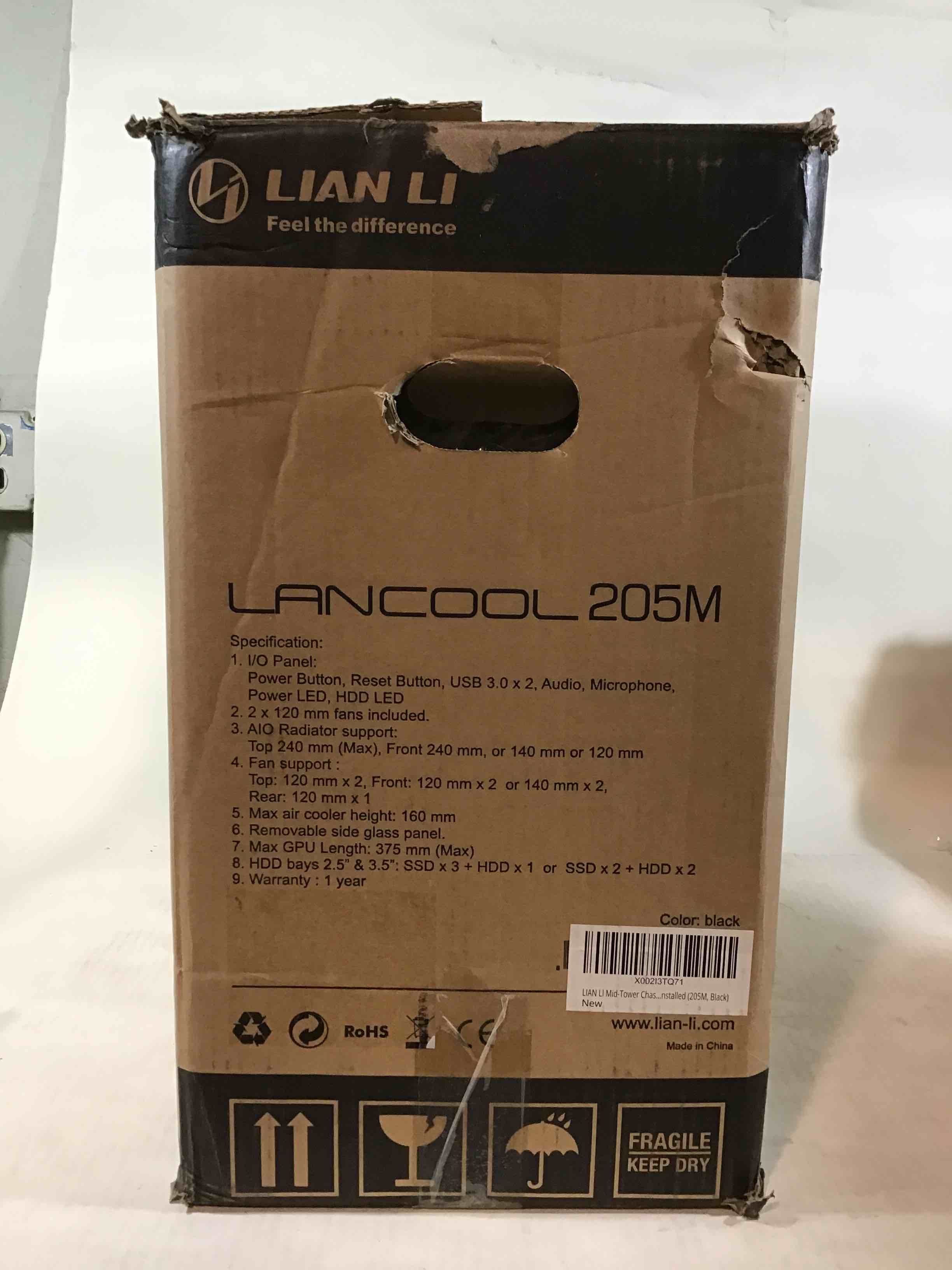 Lian Li Lancool 205M Gaming PC Case Black