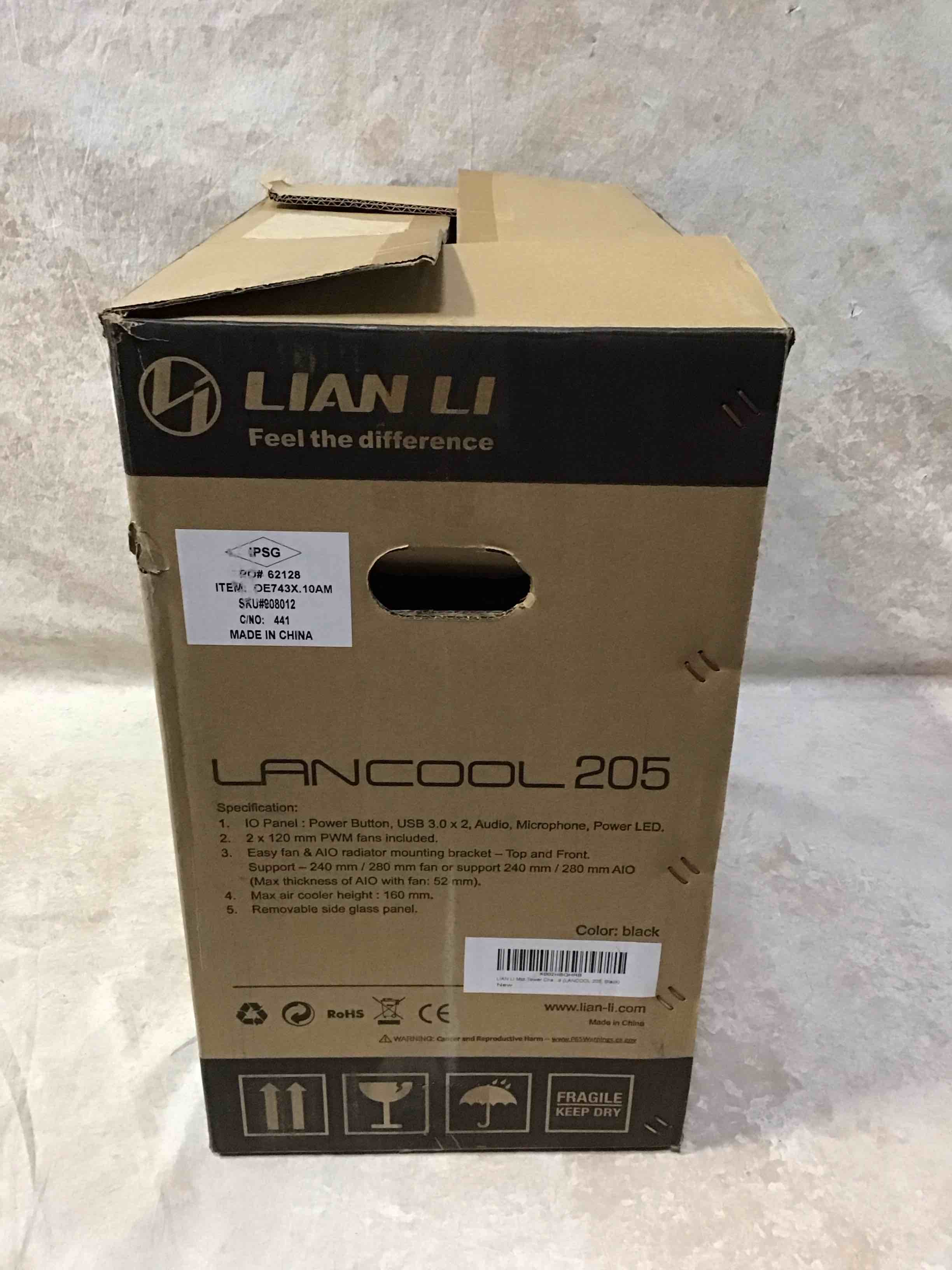 Lian Li Lancool 205 Gaming PC Case Black