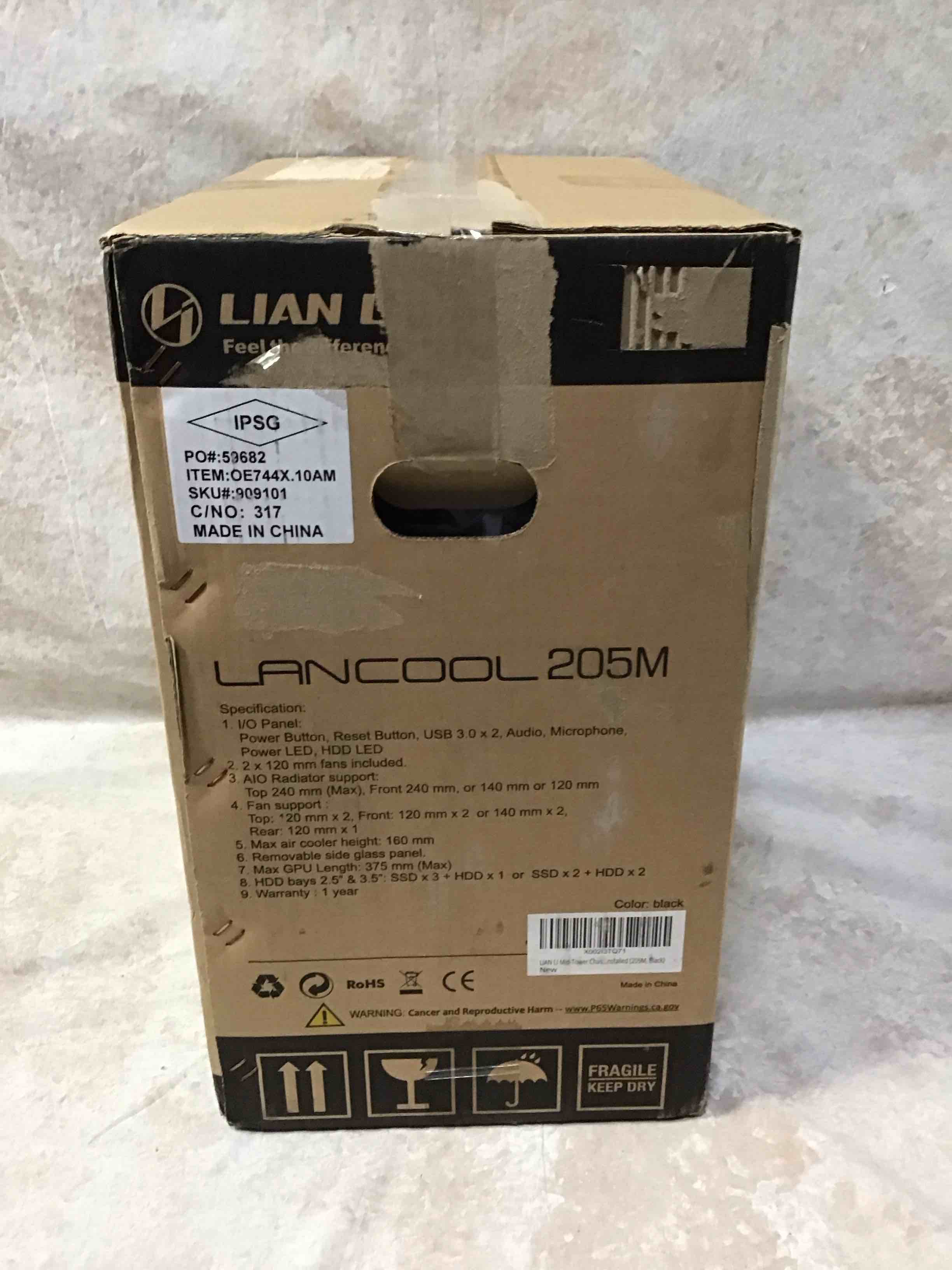 Lian Li Lancool 205M Gaming PC Case Black