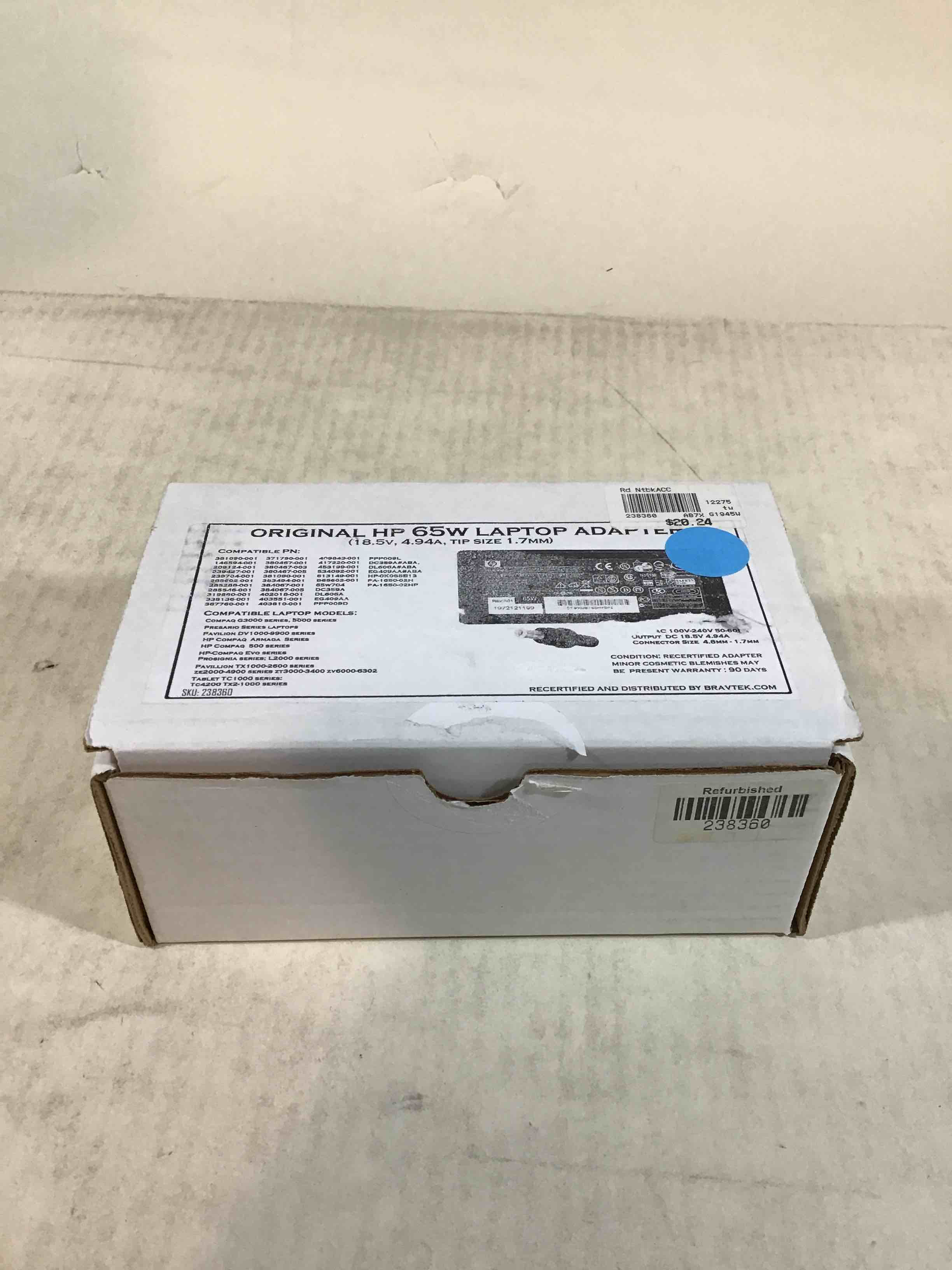 Original Hp 65W Laptop Adapter