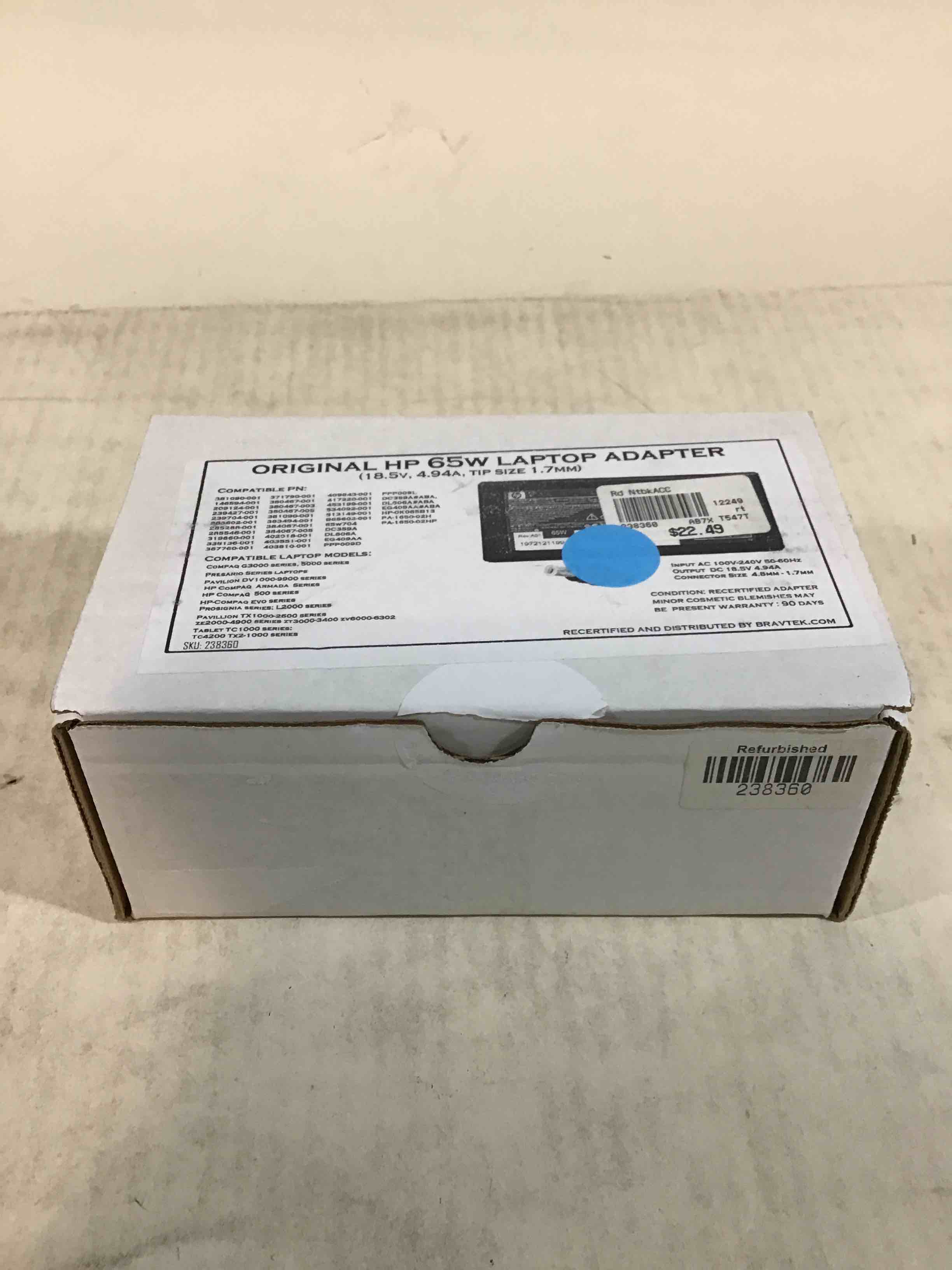 Original Hp 65W Laptop Adapter