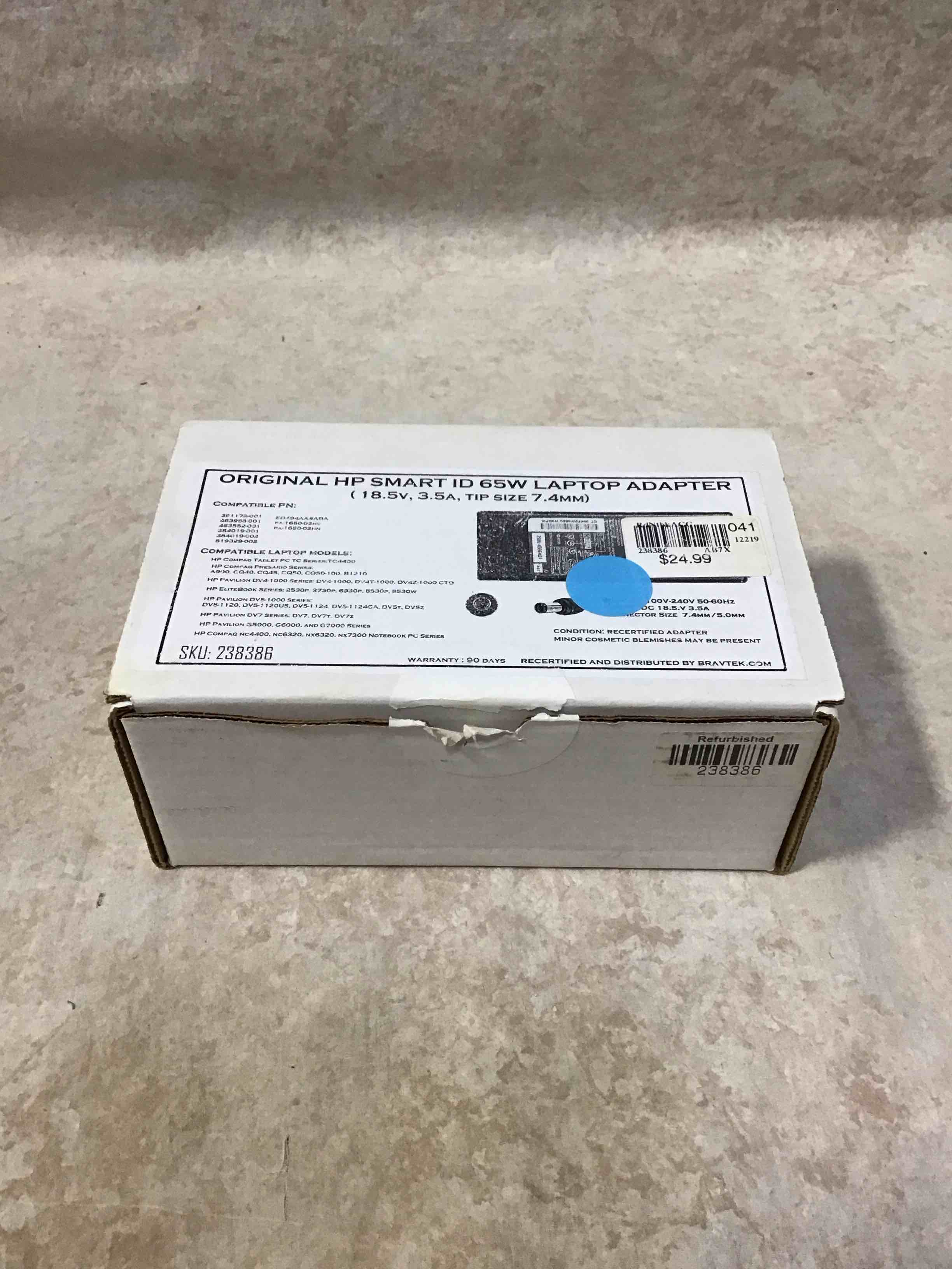 Original HP Smart ID 65W Laptop Adapter