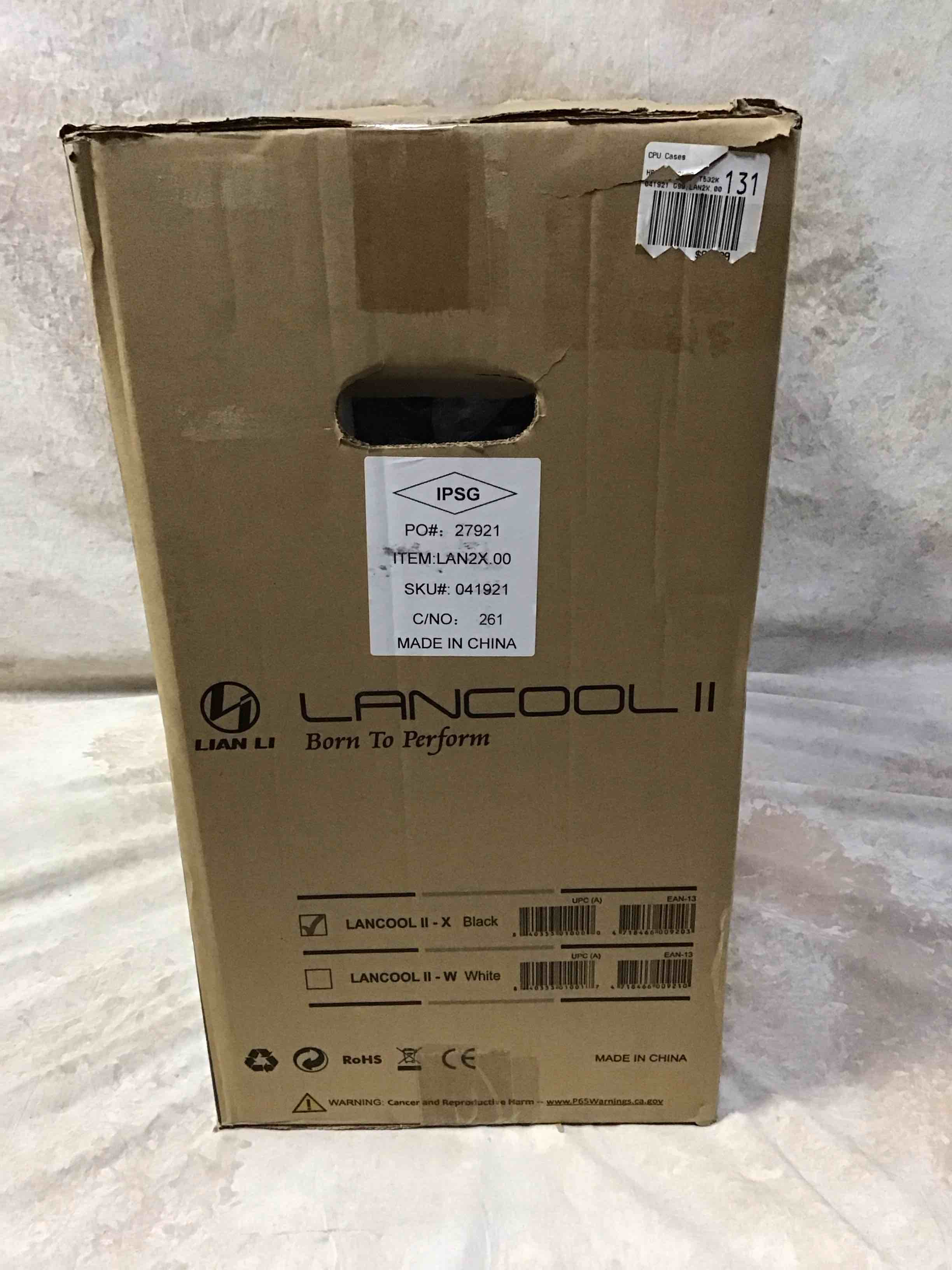 Lancool II - X - Tower - extended ATX - no power supply - black - USB/Audio