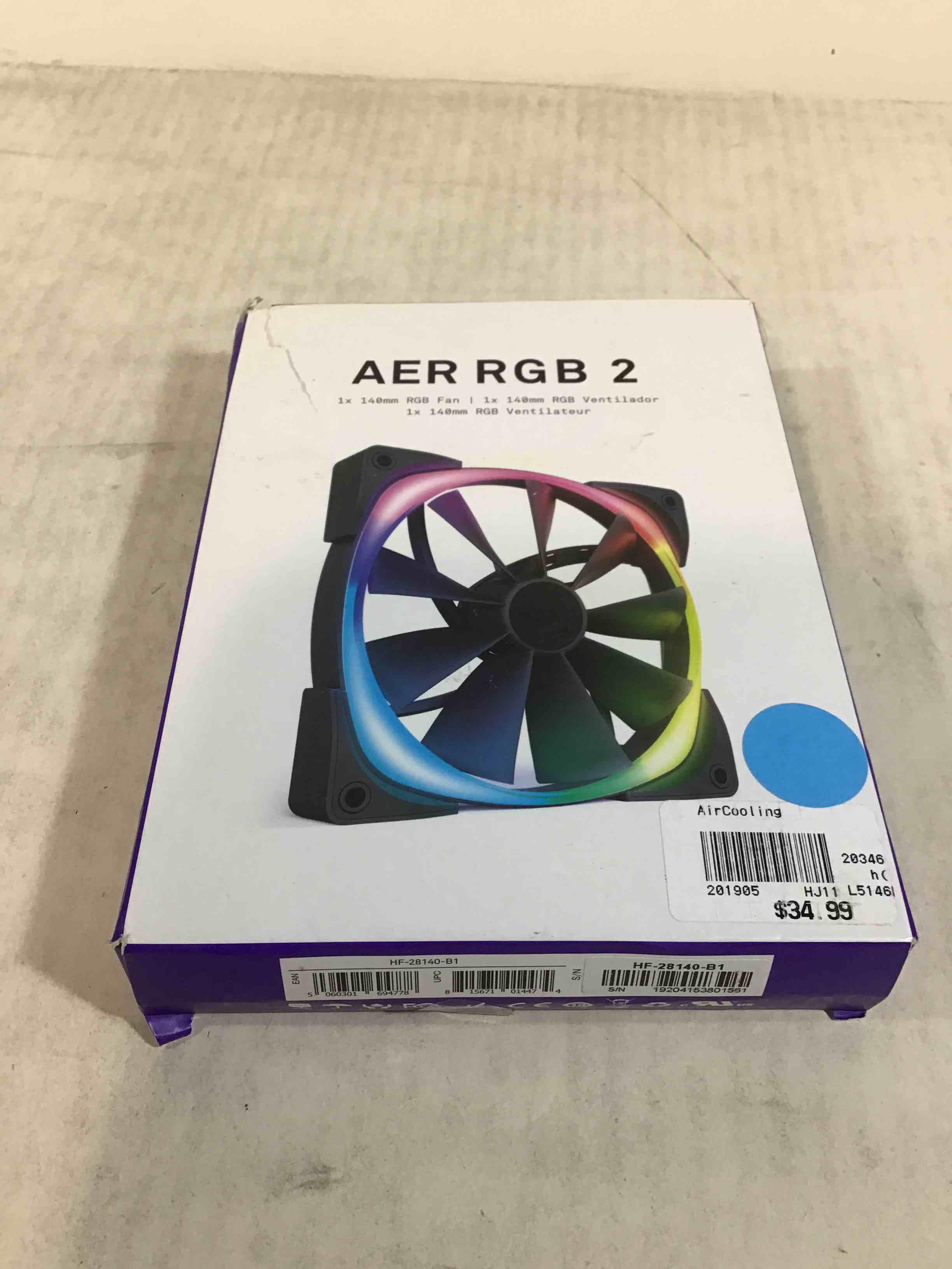 NZXT - AER 140mm RGB 2 Cooling Fan