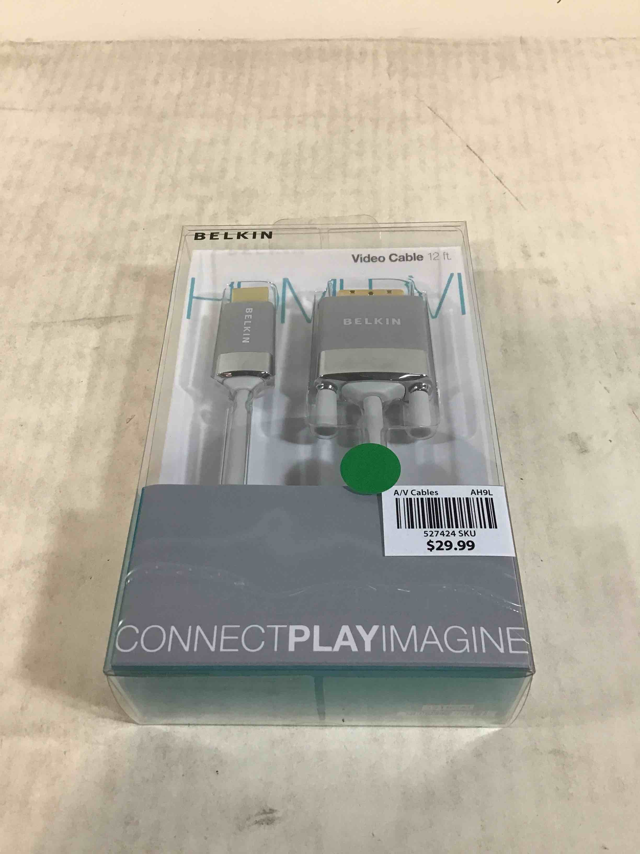 Belkin AV22401-12-WHT HDMI to DVI-D Cable Adapter