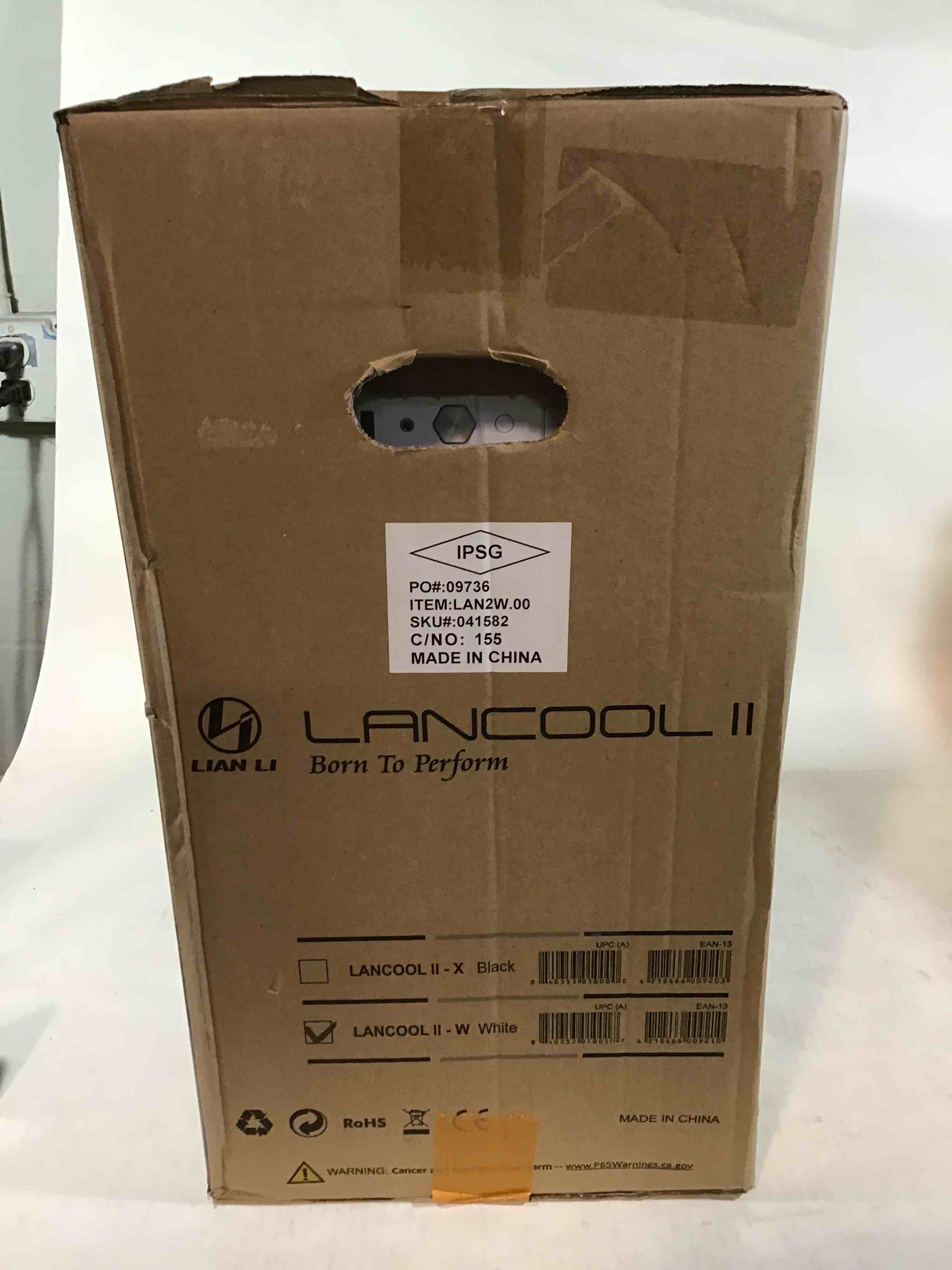 Lancool II - X - Tower - extended ATX - no power supply - black - USB/Audio