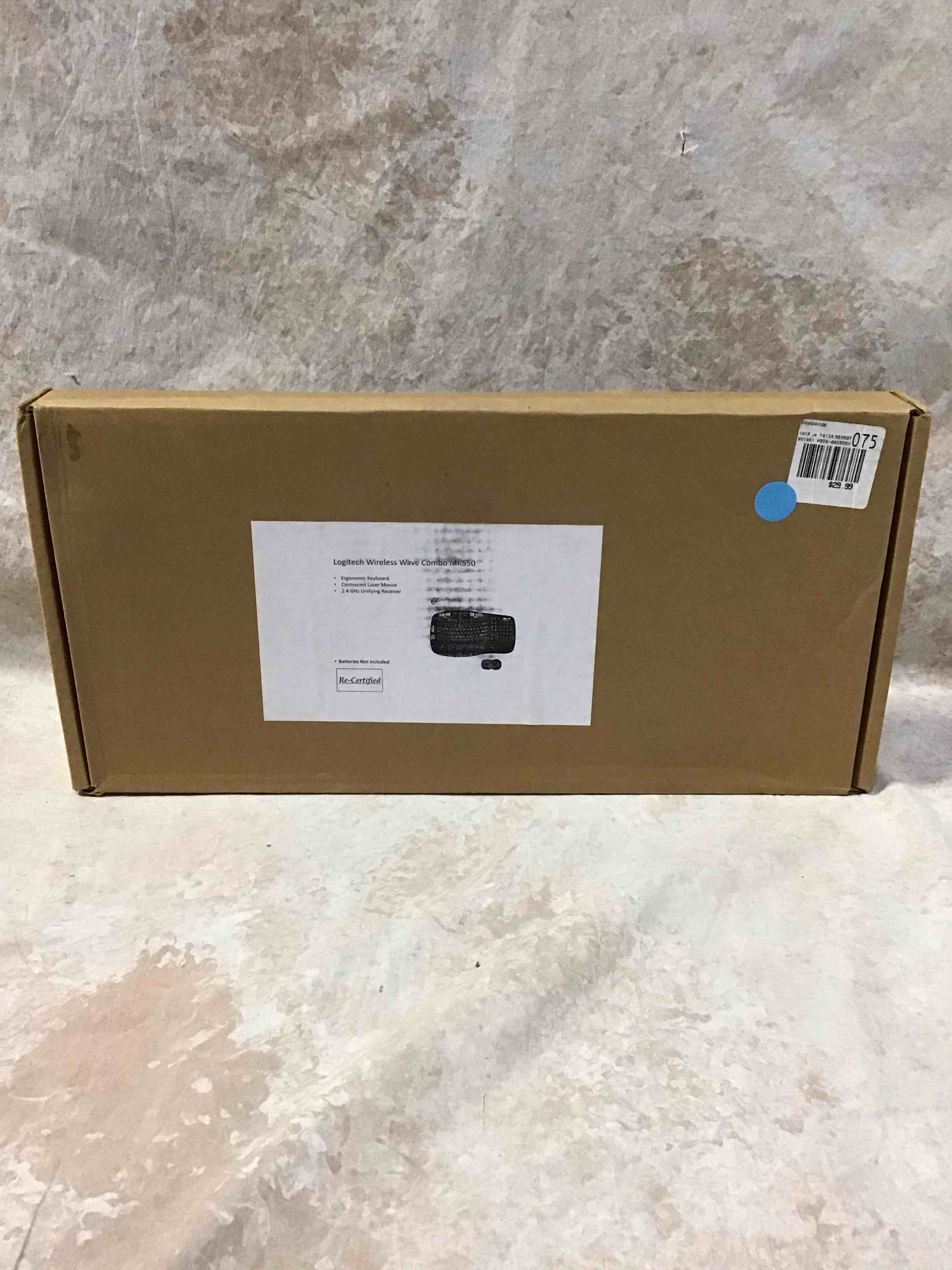 Logitech Wireless Wave Mouse and Keyboard Combo Mk550