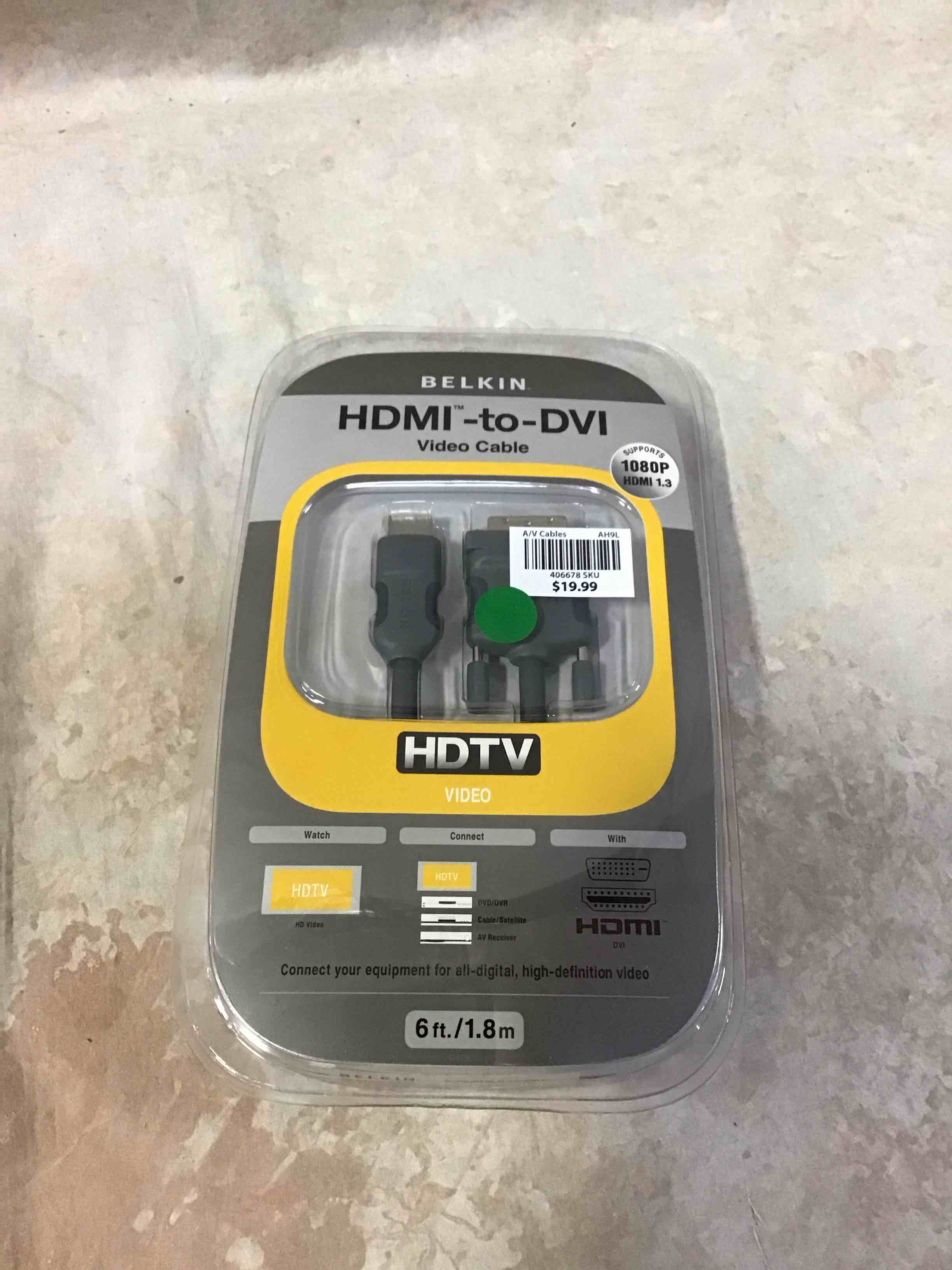 Belkin HDMi to DVI-D Cable