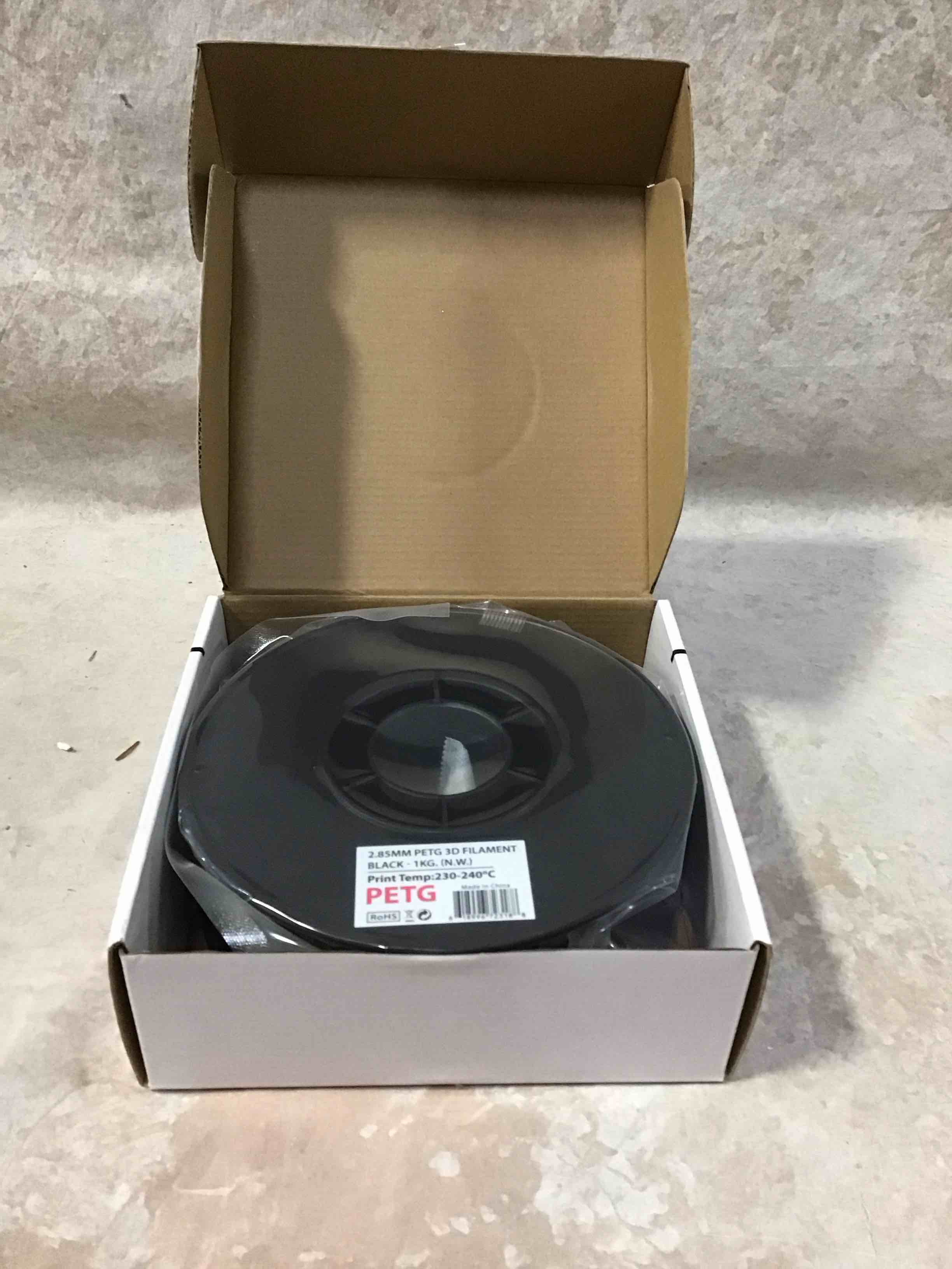 inland -petg 3d printing filament 2.85 mm- black