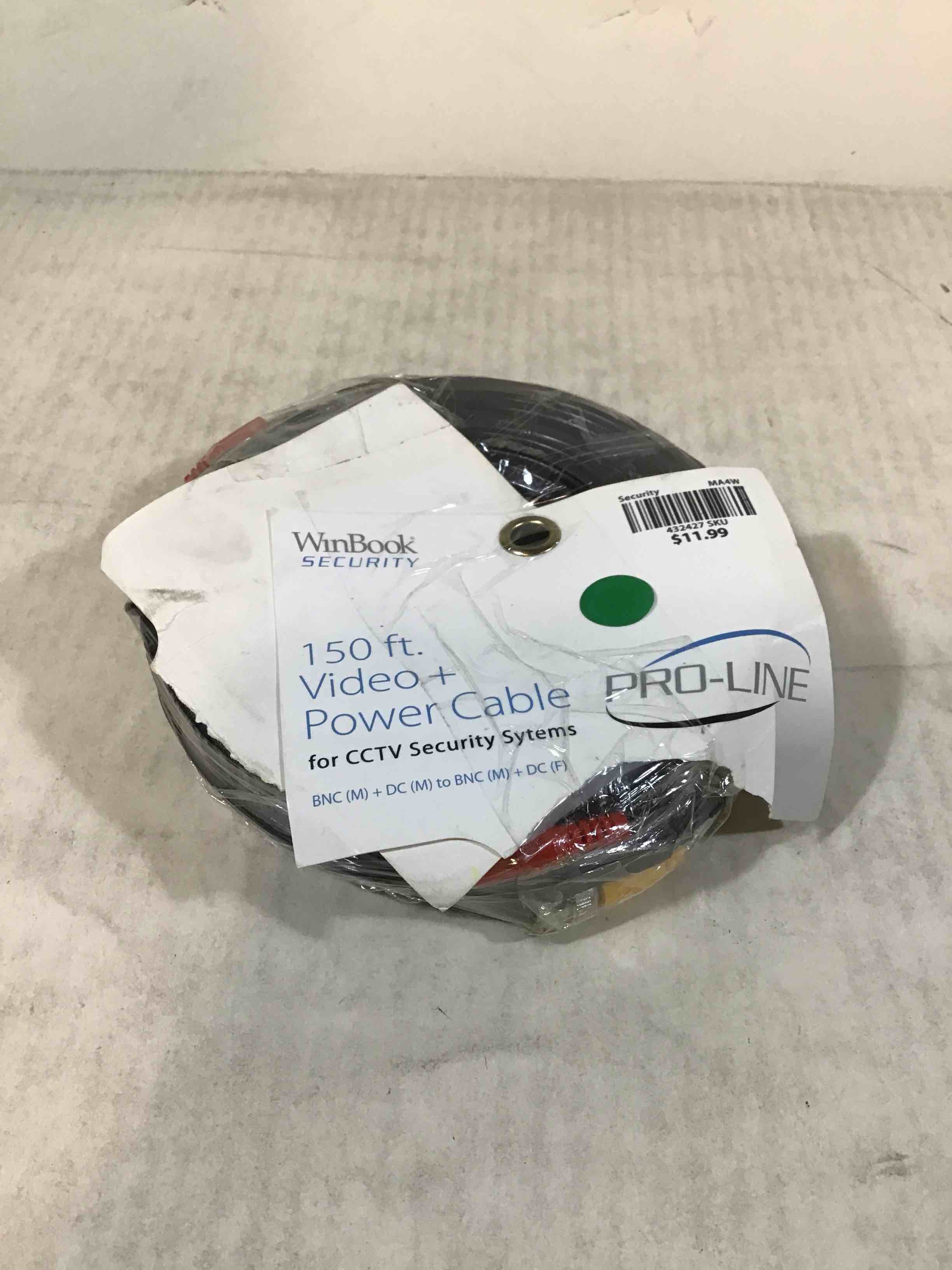 winbook security 150’ video cable