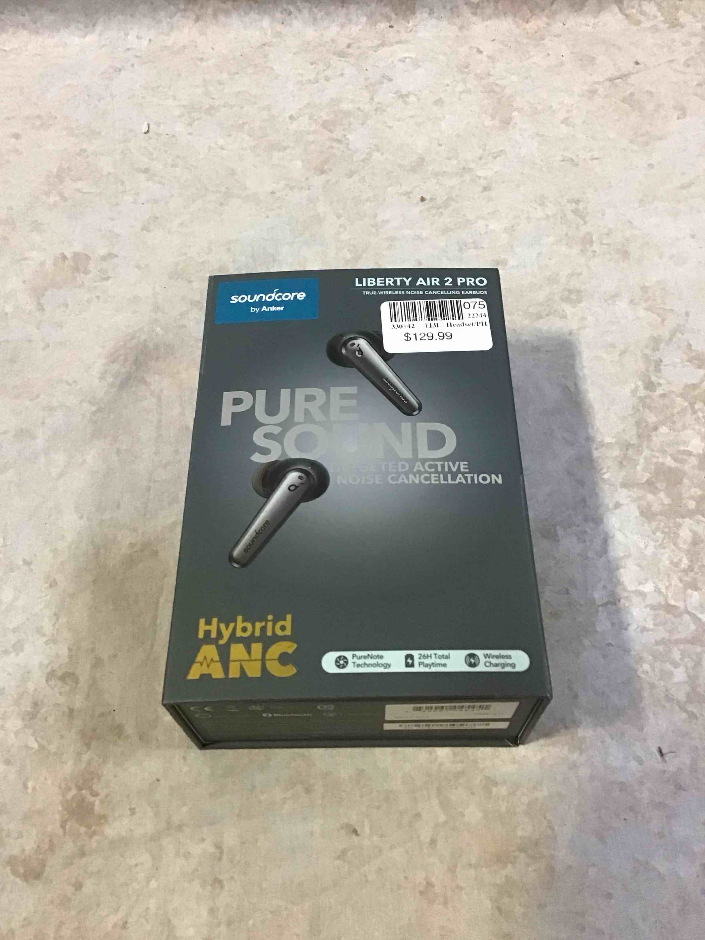 Soundcore by Anker Liberty Air 2 Pro True Wireless Bluetooth Noise Cancelling Earbuds - Black