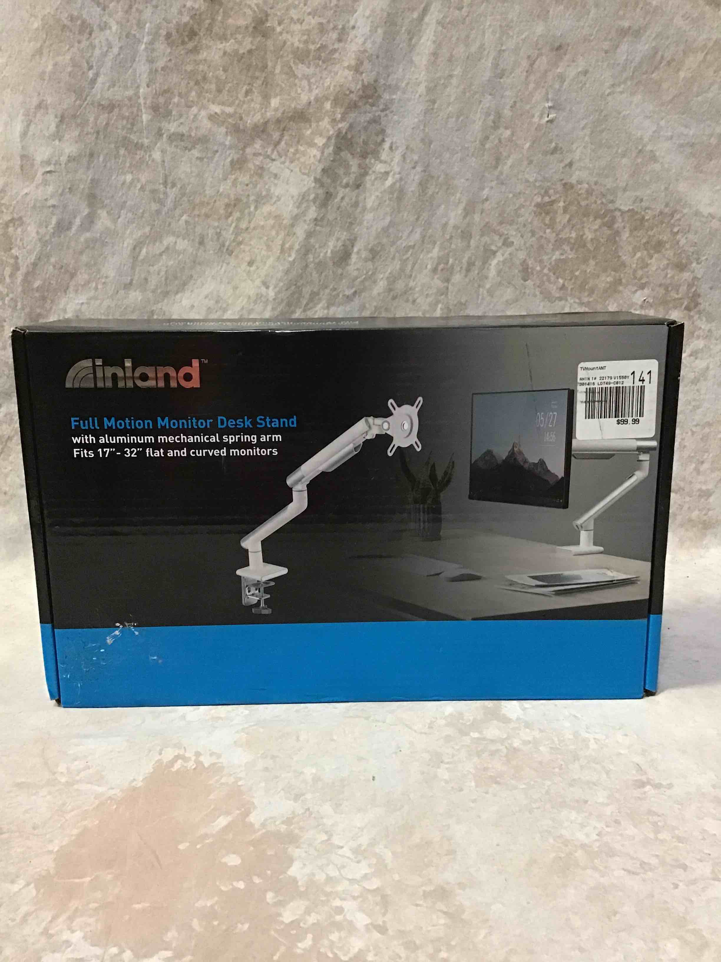 inland Full Motion Monitor Desk Stand 17”-32”